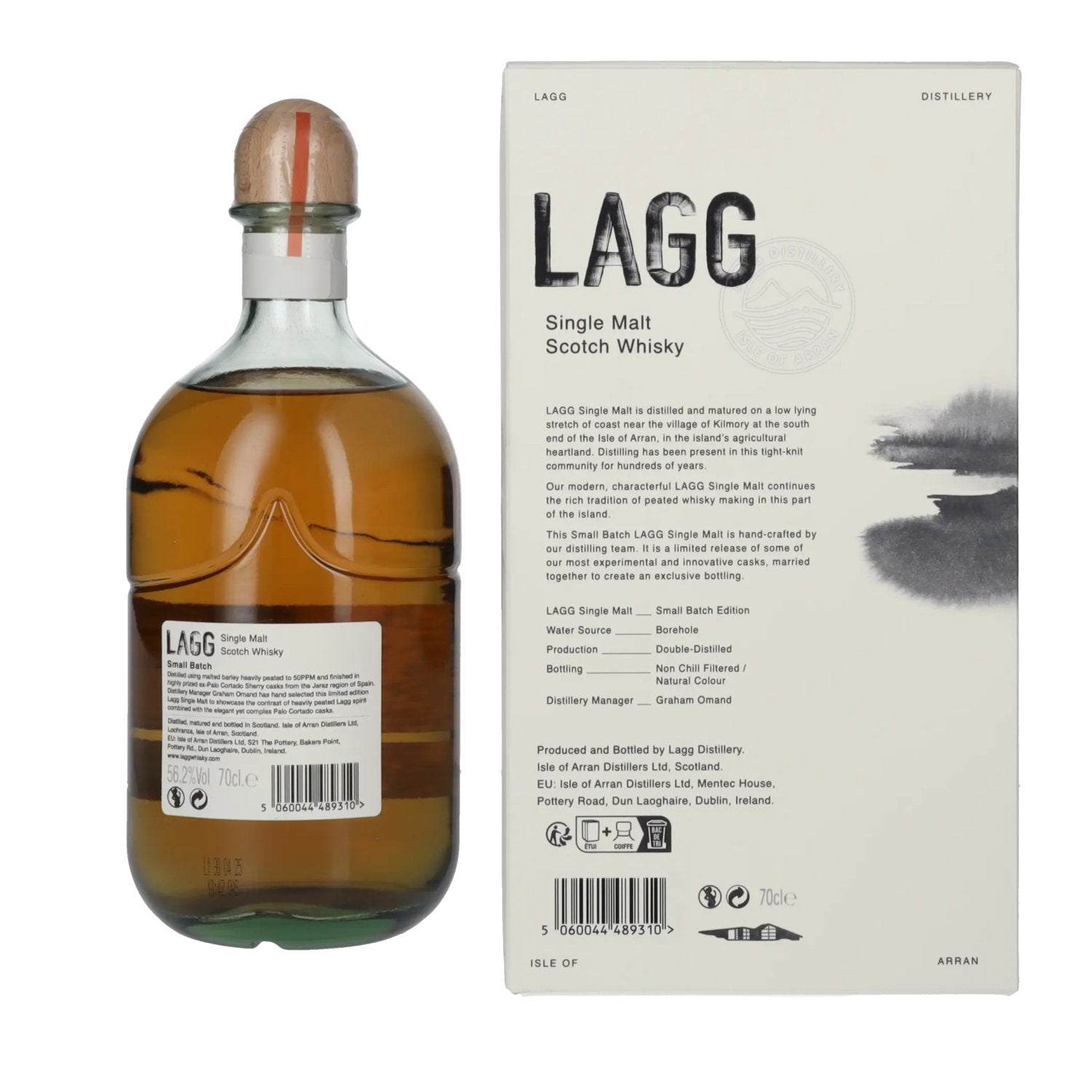 Lagg Small Batch Single Malt Scotch Whisky ex-Palo Cortado Sherry Cask 56.2% Vol. 0.7L in Gift Box