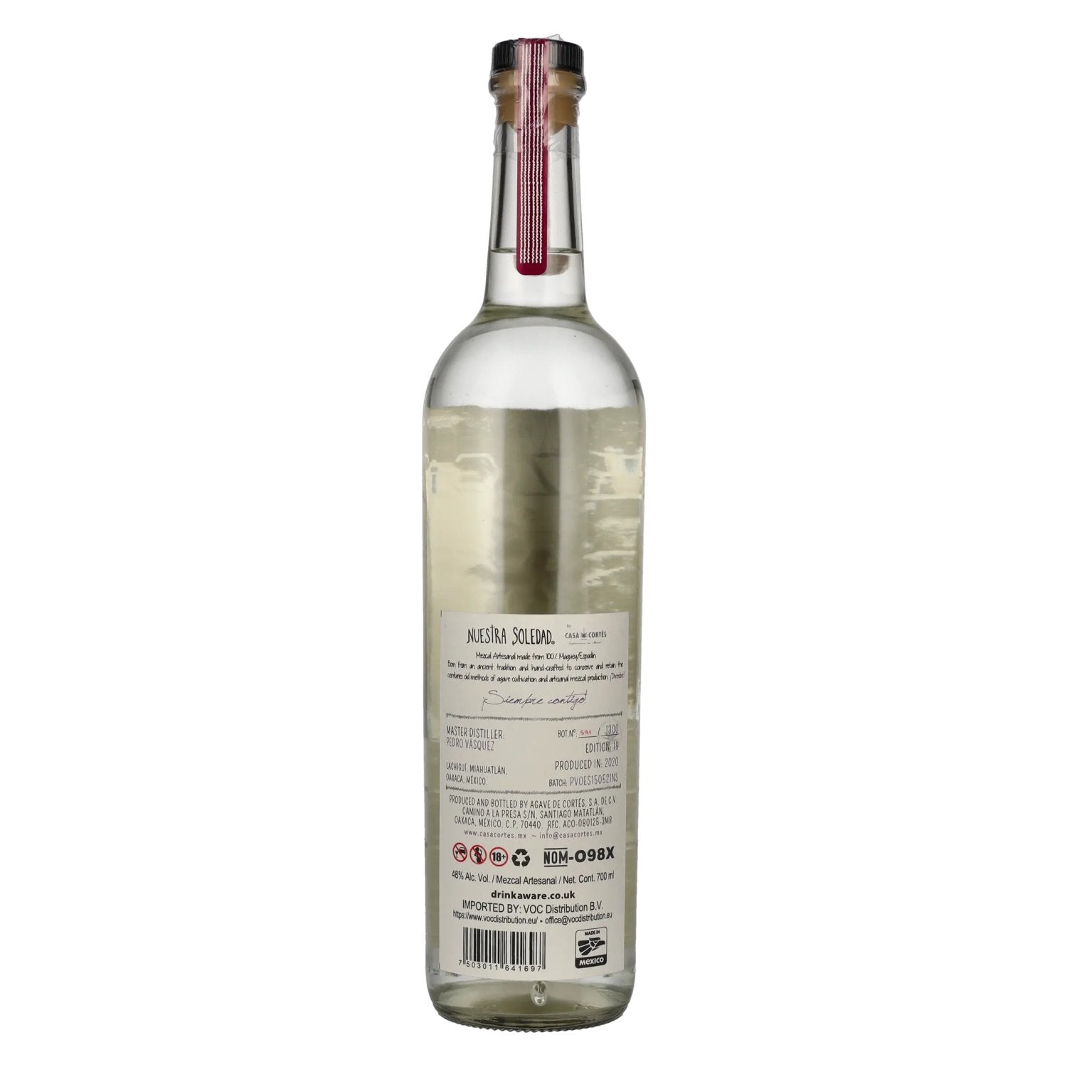 Nuestra Soledad Mezcal Joven LACHIGUÍ MIAHUATLÁN 48% Vol. 0.7l