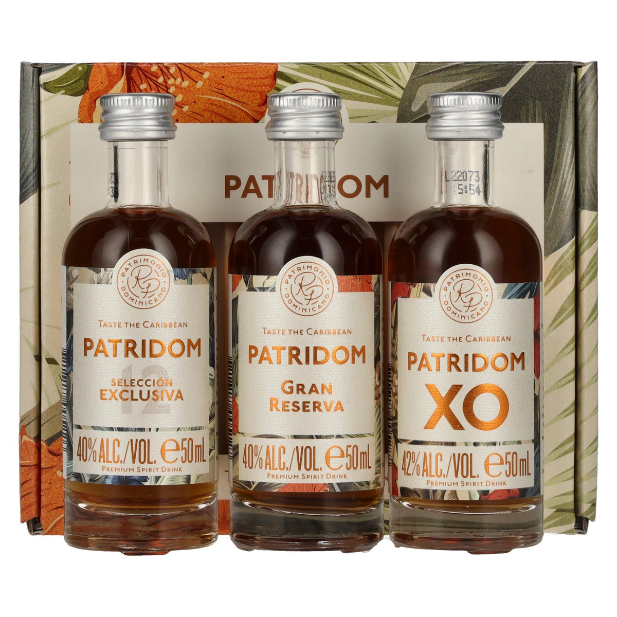 Patridom Taste the Caribbean Set 40.7% Vol. 3x0.05l