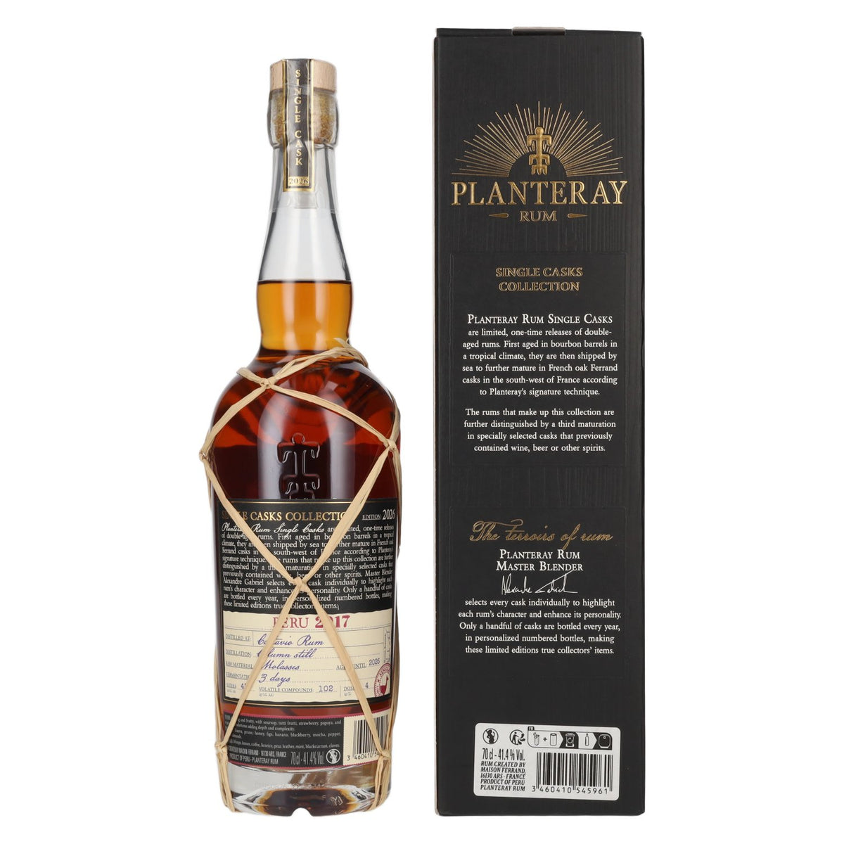 Planteray Rum PÉROU Single Cask Banyuls Barrel 2017 41,4% Vol. 0,7l in Geschenkbox