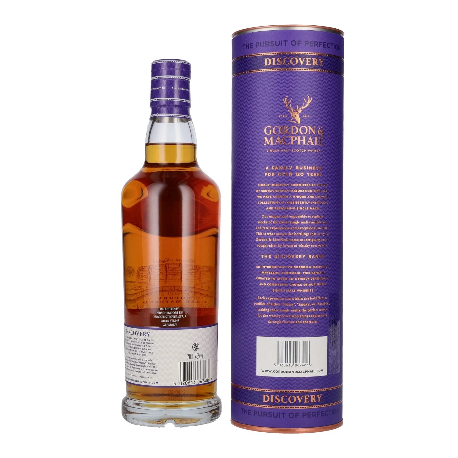 Gordon & MacPhail MILTONDUFF 10 Years Old Discovery 43% Vol. 0.7l in Gift Box