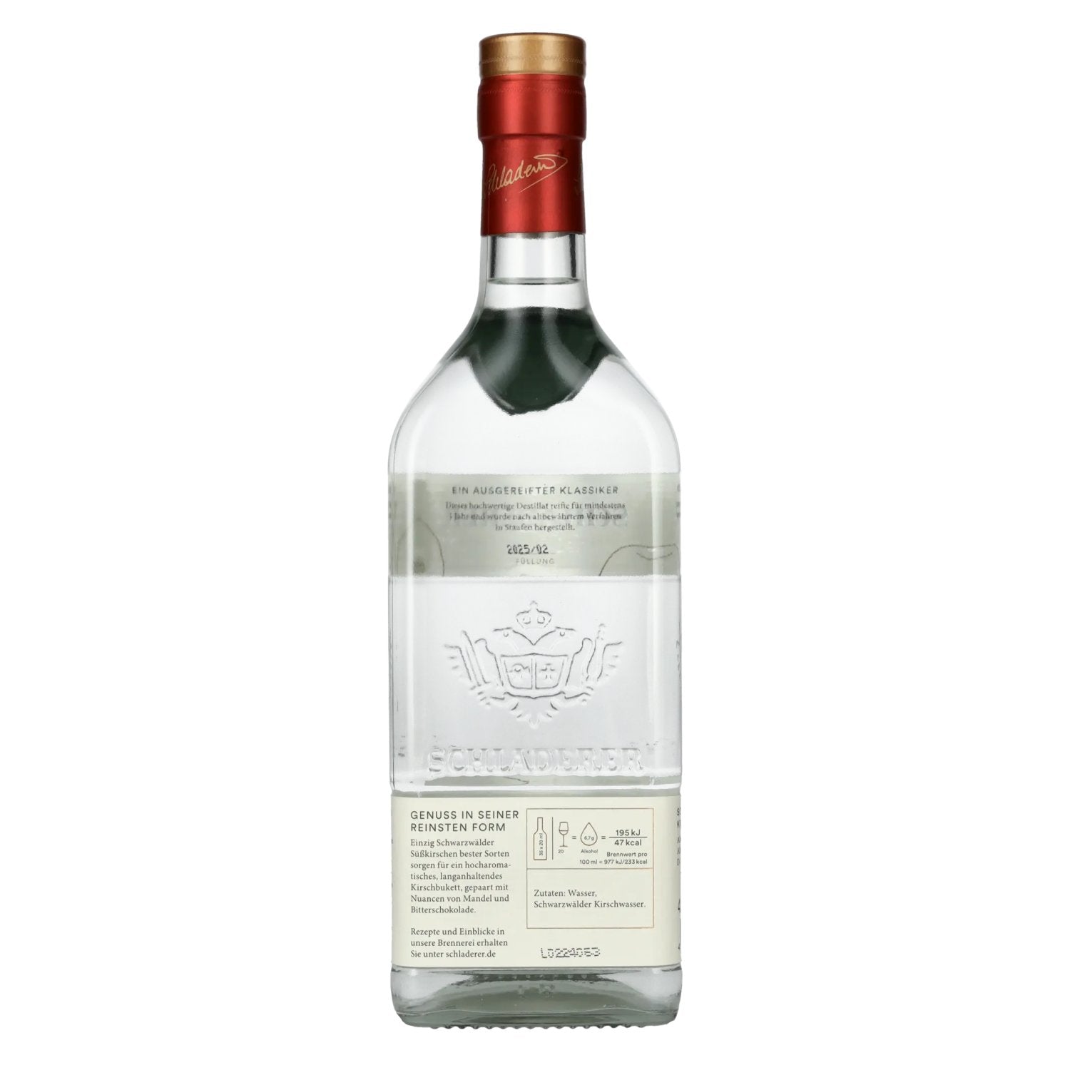 Schladerer Schwarzwälder Kirschwasser 42% Vol. 0,7l