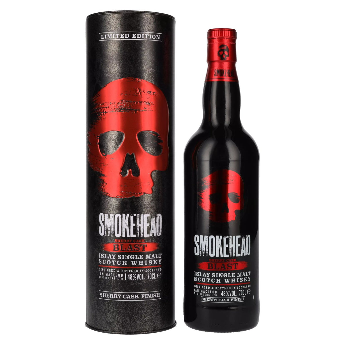 Smokehead SHERRY CASK BLAST Limited Edition 48% Vol. 0.7L in Tin Box
