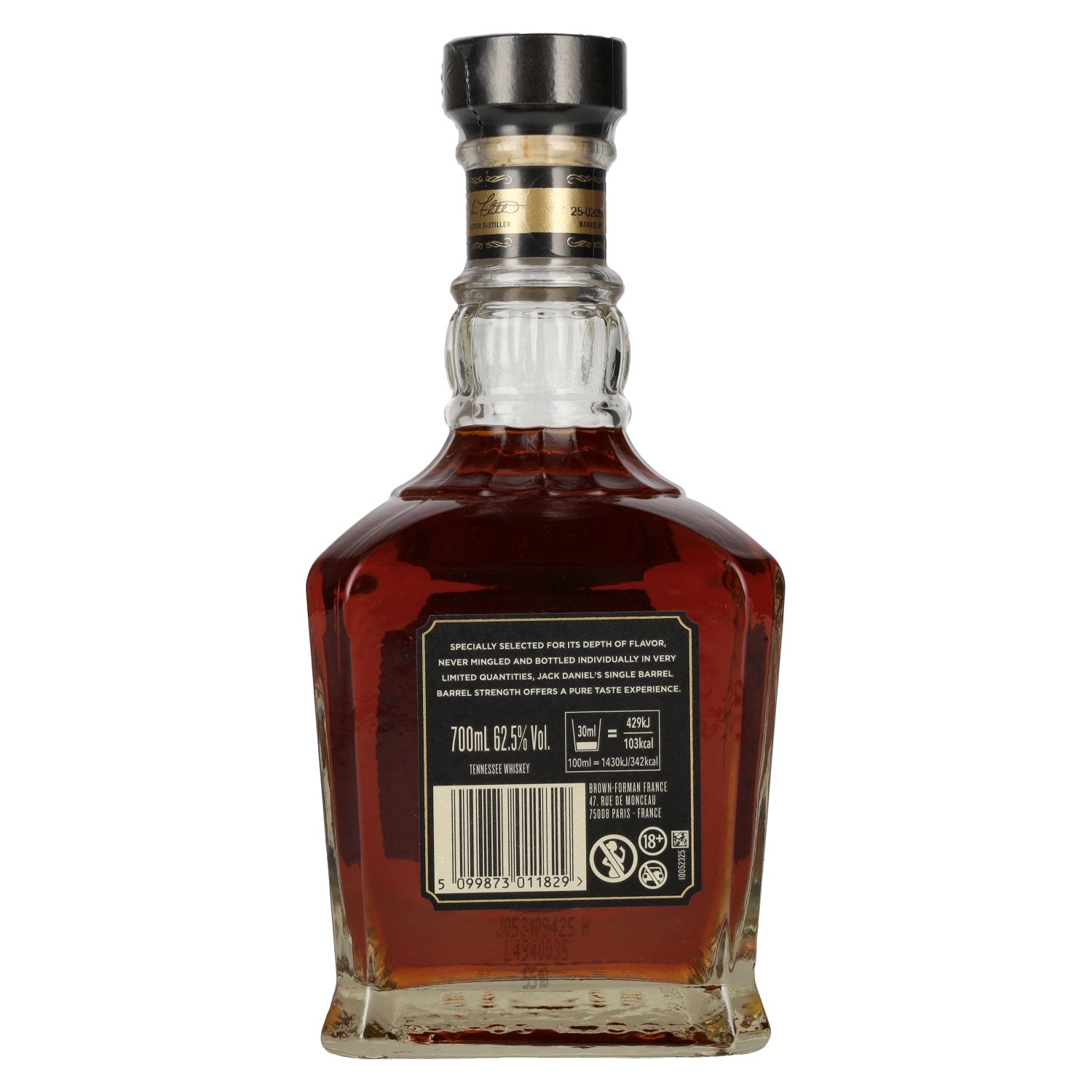 Jack Daniel's Select Single Barrel Barrel Strength Tennessee Whiskey 62,5% Vol. 0,7l