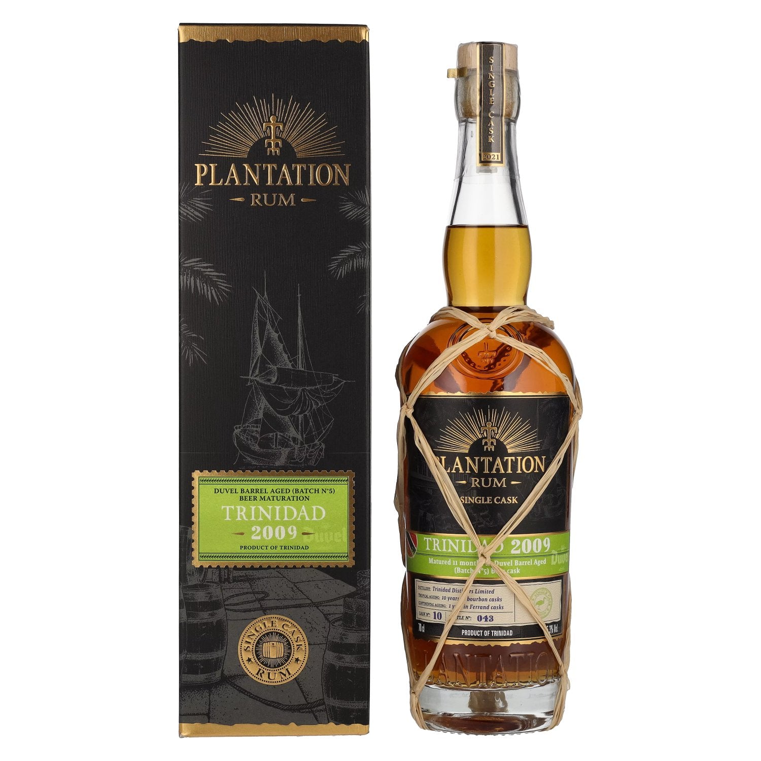 Plantation Rum TRINIDAD 2009 Beer Maturation Edition 2021 45.3% Vol. 0.7l in Gift Box