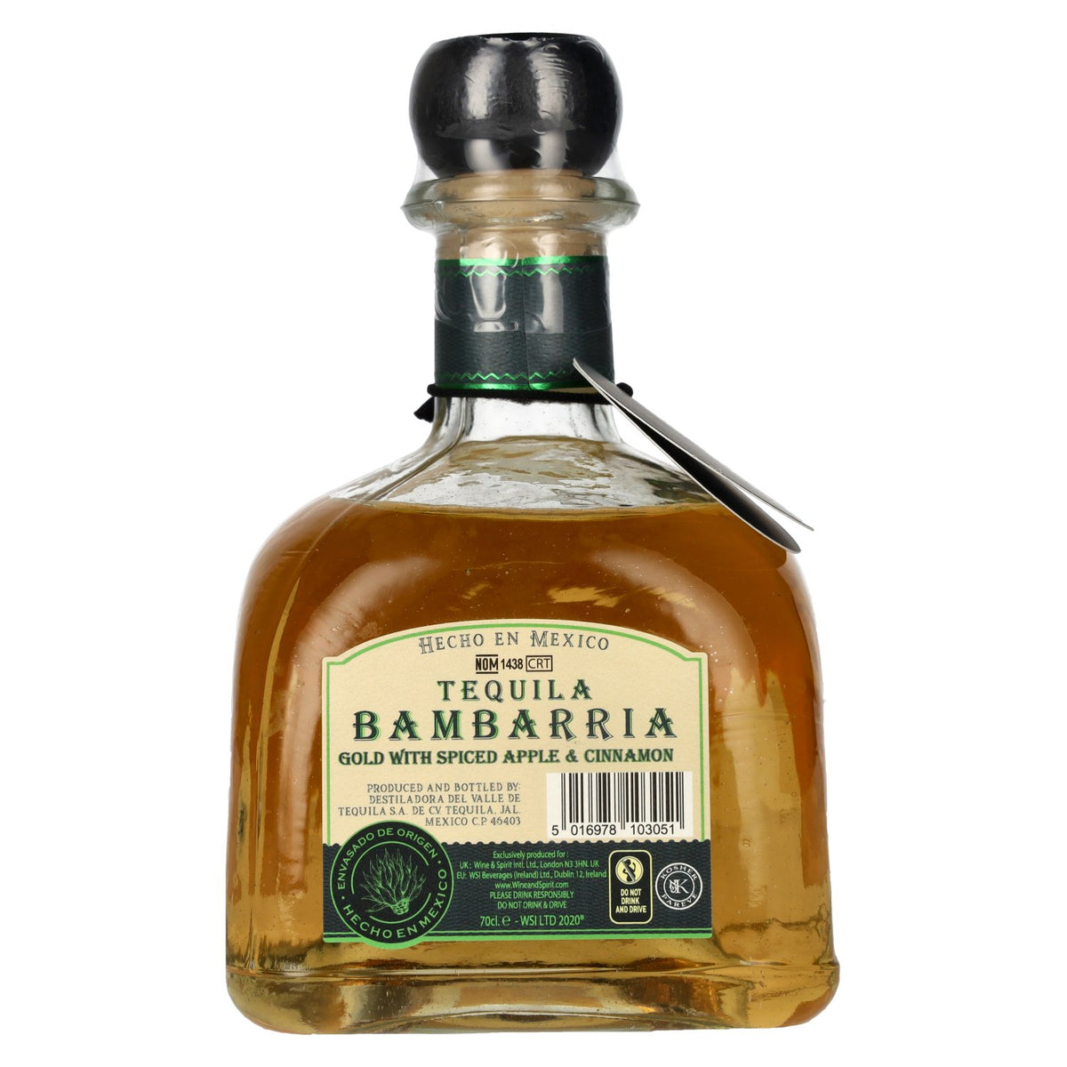 Bambarria Tequila Gold SPICED APPLE &amp; CINNAMON 35% vol. 0.7 l