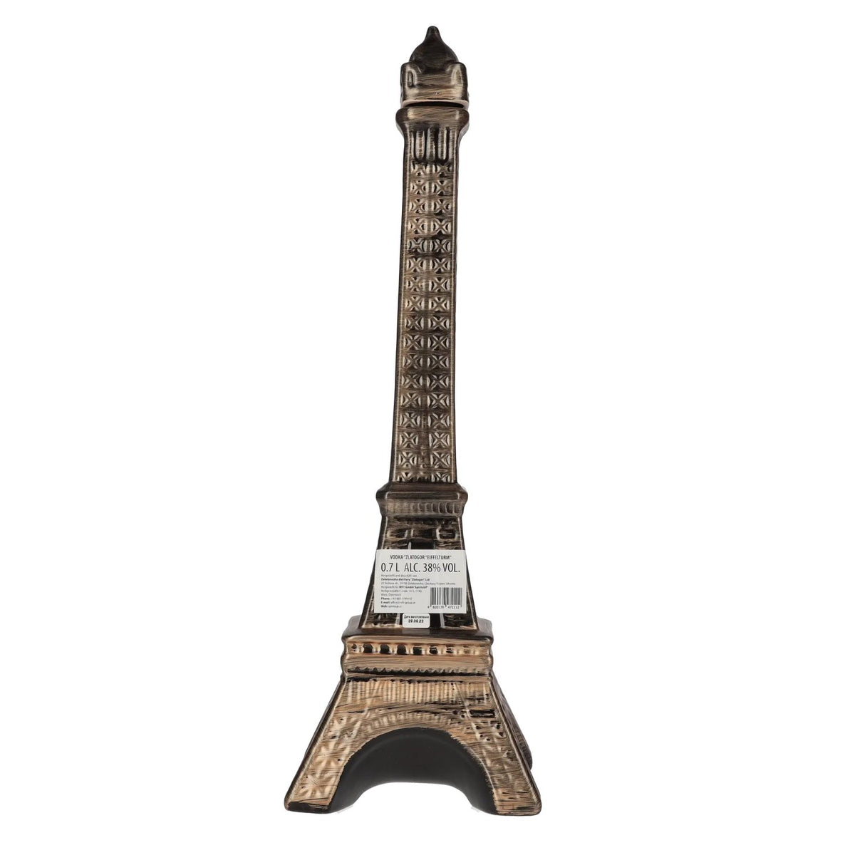 Zlatogor Eiffel Tower Vodka 38% ABV 0.7l