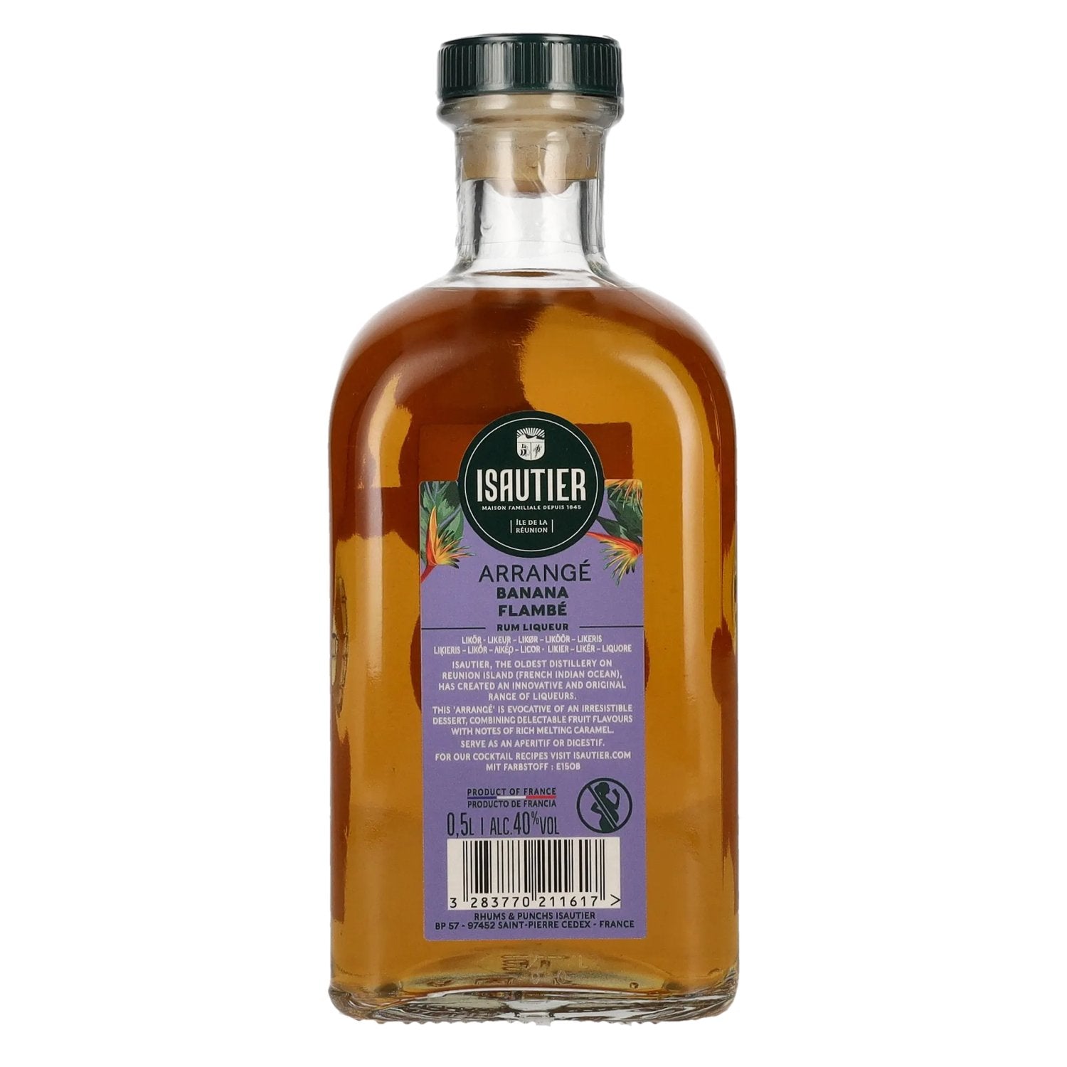 Isautier Arrangé BANANA FLAMBÉ Rum Liqueur 40% Vol. 0.5l