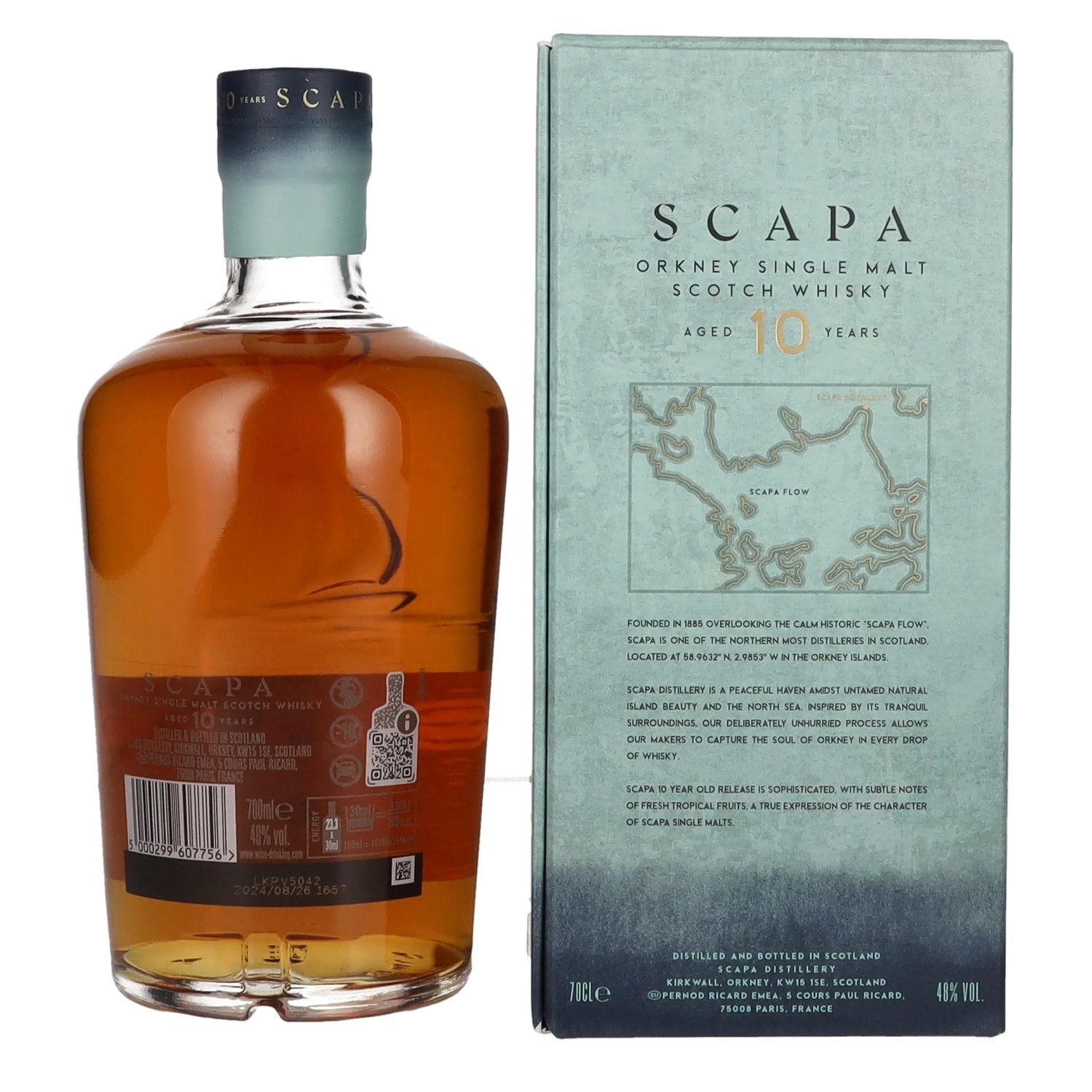 Scapa Orkney 10 Years Old Single Malt Scotch Whisky 48% Vol. 0,7l in Geschenkbox