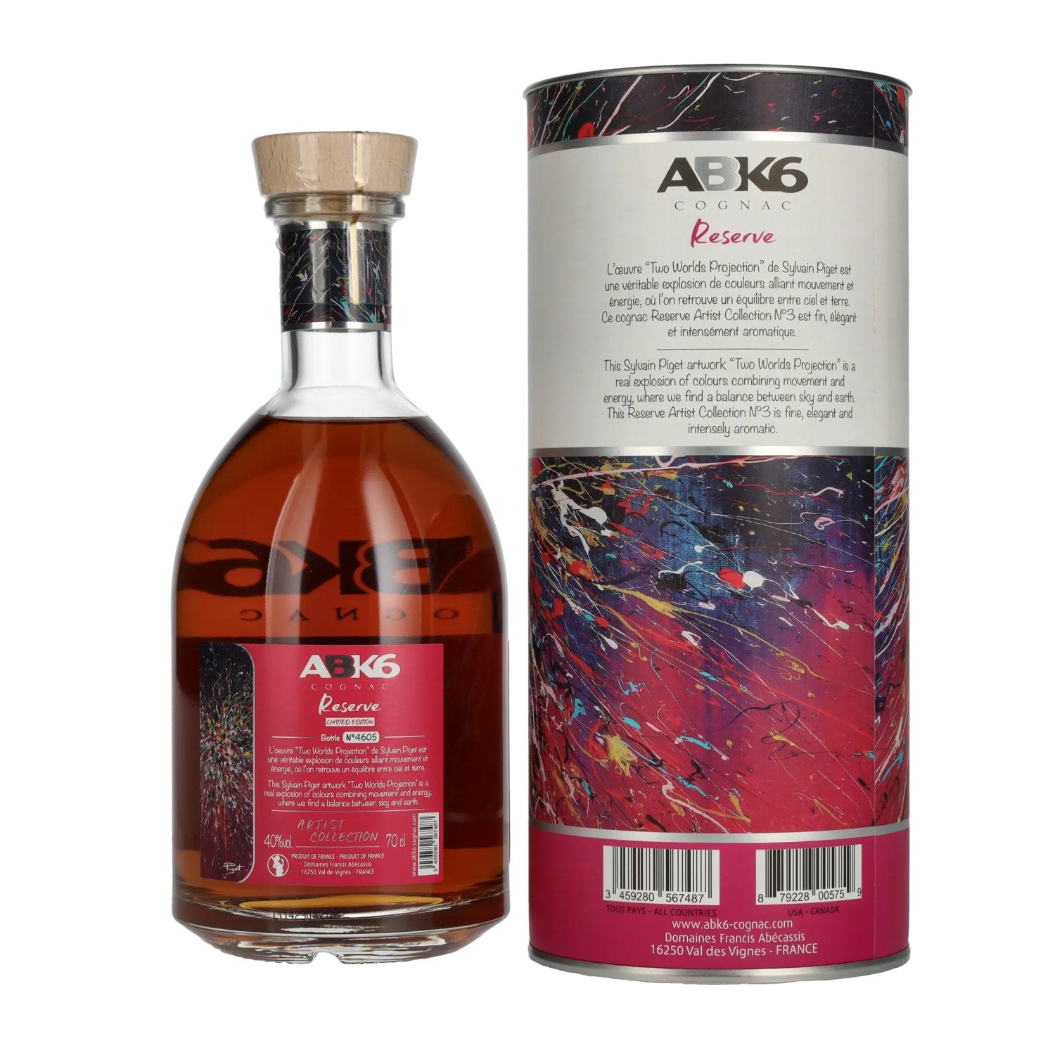 ABK6 Reserve Cognac Artist Collection N°3 Limited Edition 40% Vol. 0.7l in Gift Box