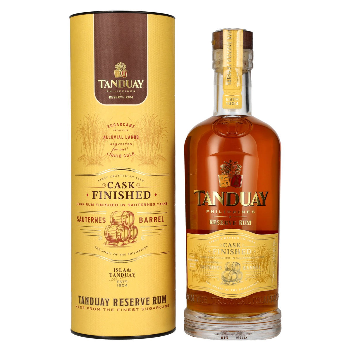 Tanduay Tesoro Reserve Rum Sauternes Cask Finish 42% Vol. 0,7l in Geschenkbox