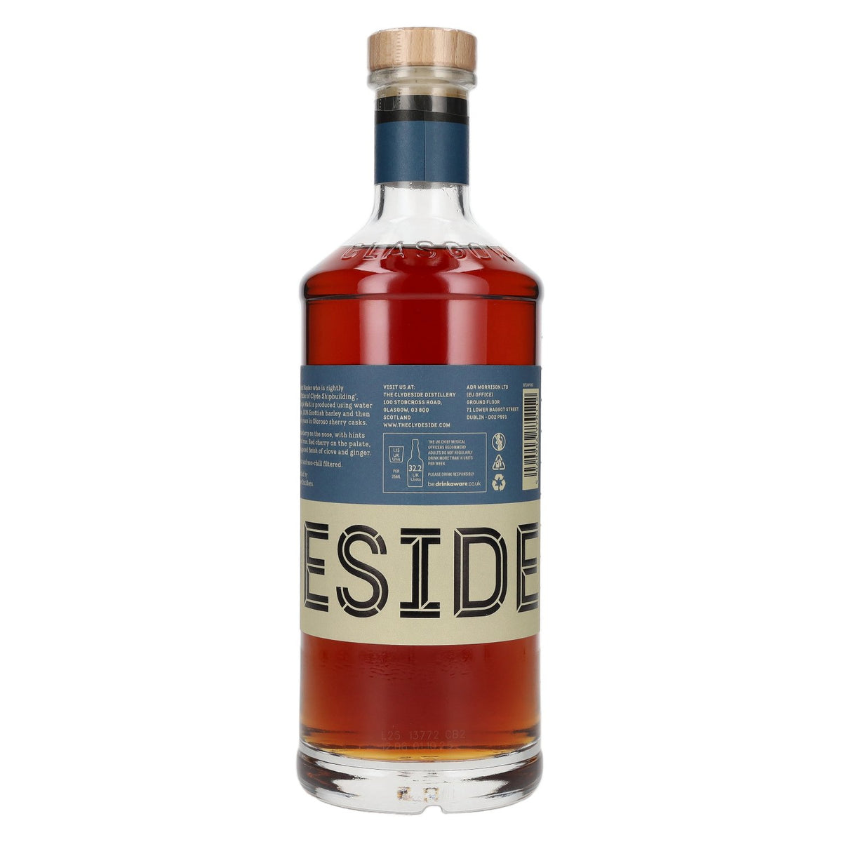 Clydeside NAPIER Sherry Cask-Matured Lowland Single Malt 46% ABV 0.7l