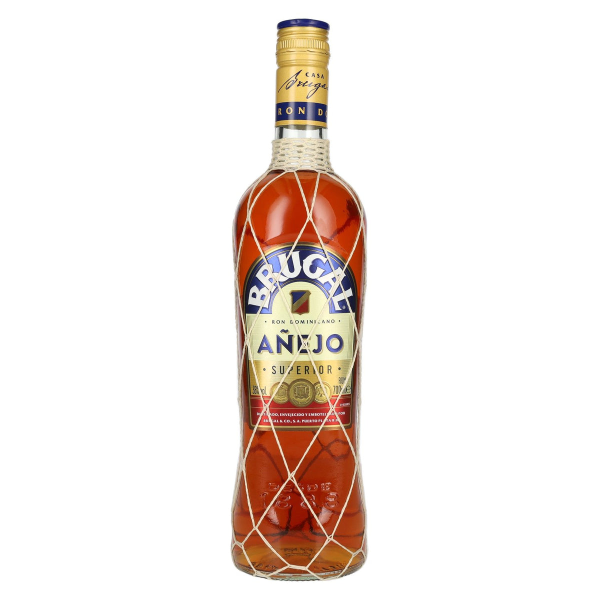 Brugal AÑEJO Dominican Rum 38% ABV 0.7l