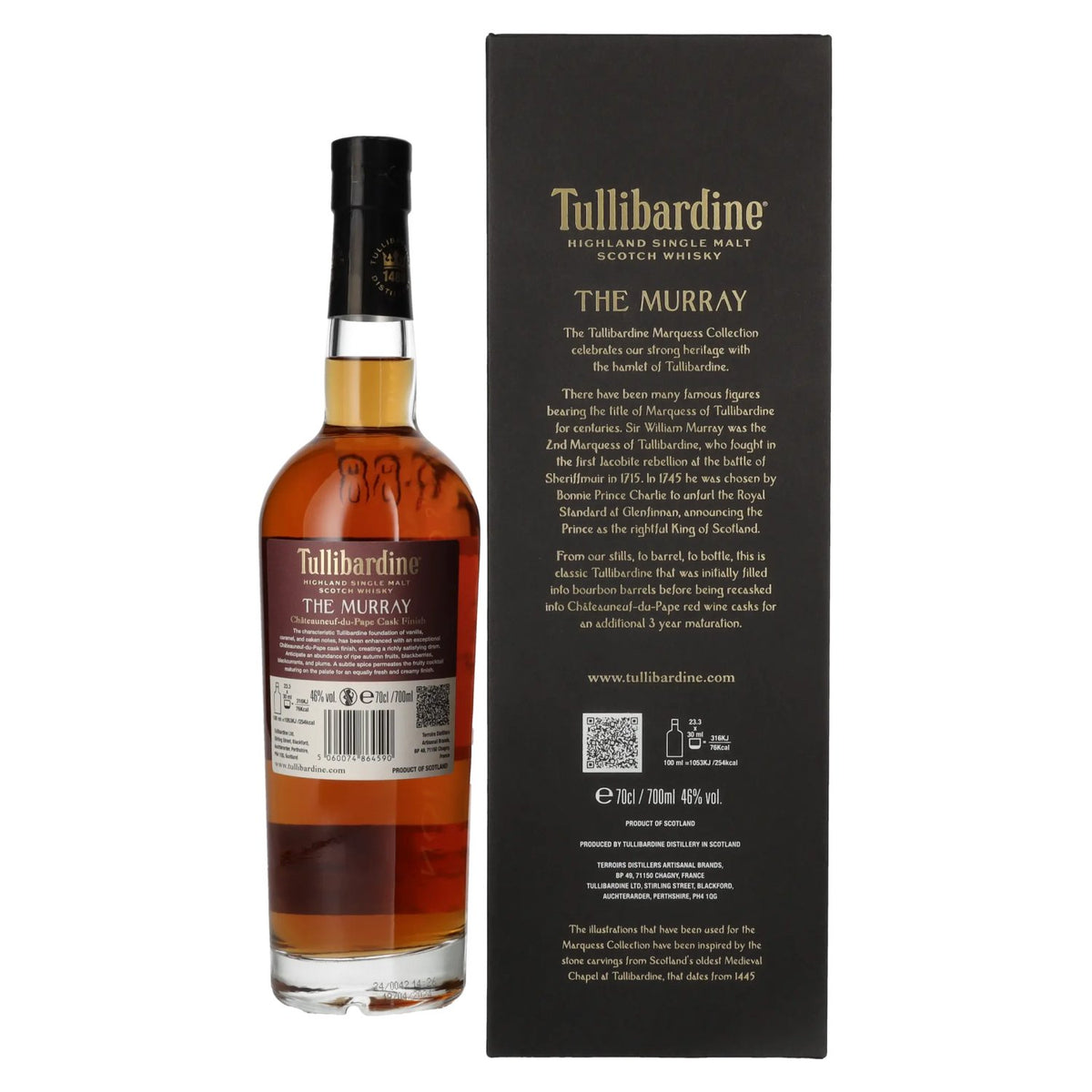 Tullibardine THE MURRAY The Marquess Collection Châteauneuf-du-Pape Finish 2008 46% Vol. 0.7L in gift box