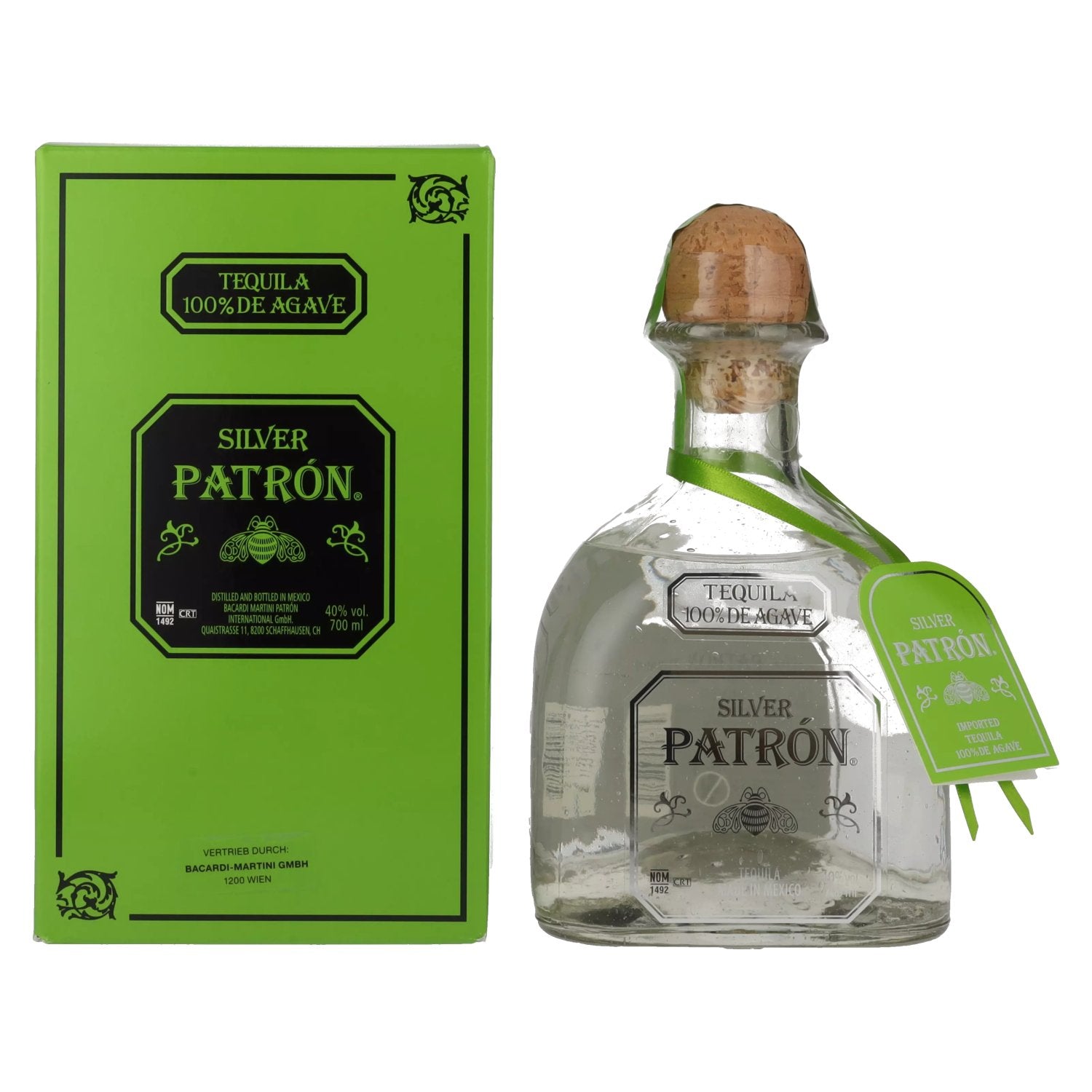 Patrón Tequila Silver 40% Vol. 0.7l in Gift Box