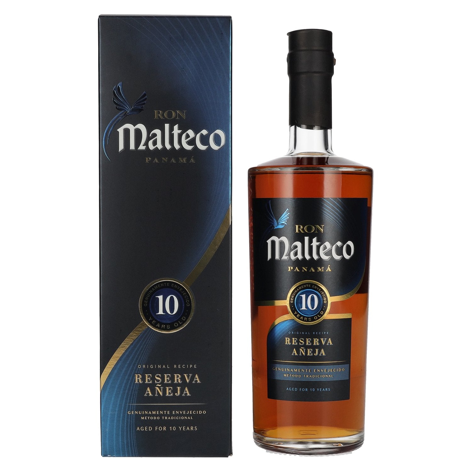 Ron Malteco 10 Years Reserva Añeja 40% Vol. 0.7L in gift box