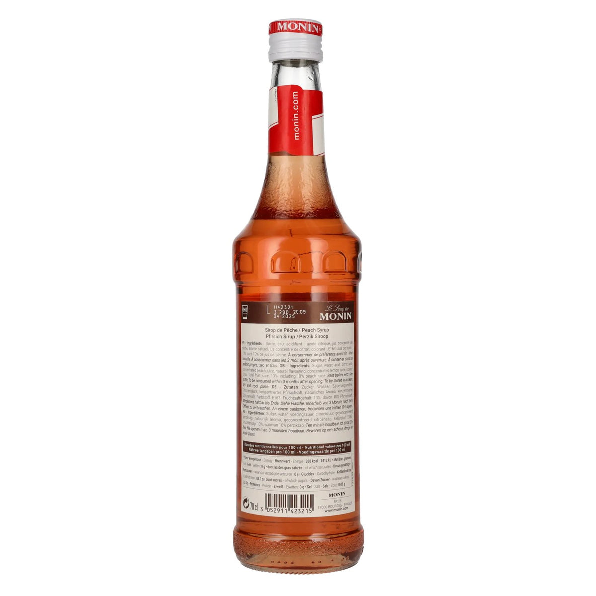 Monin Peach Syrup 0.7l