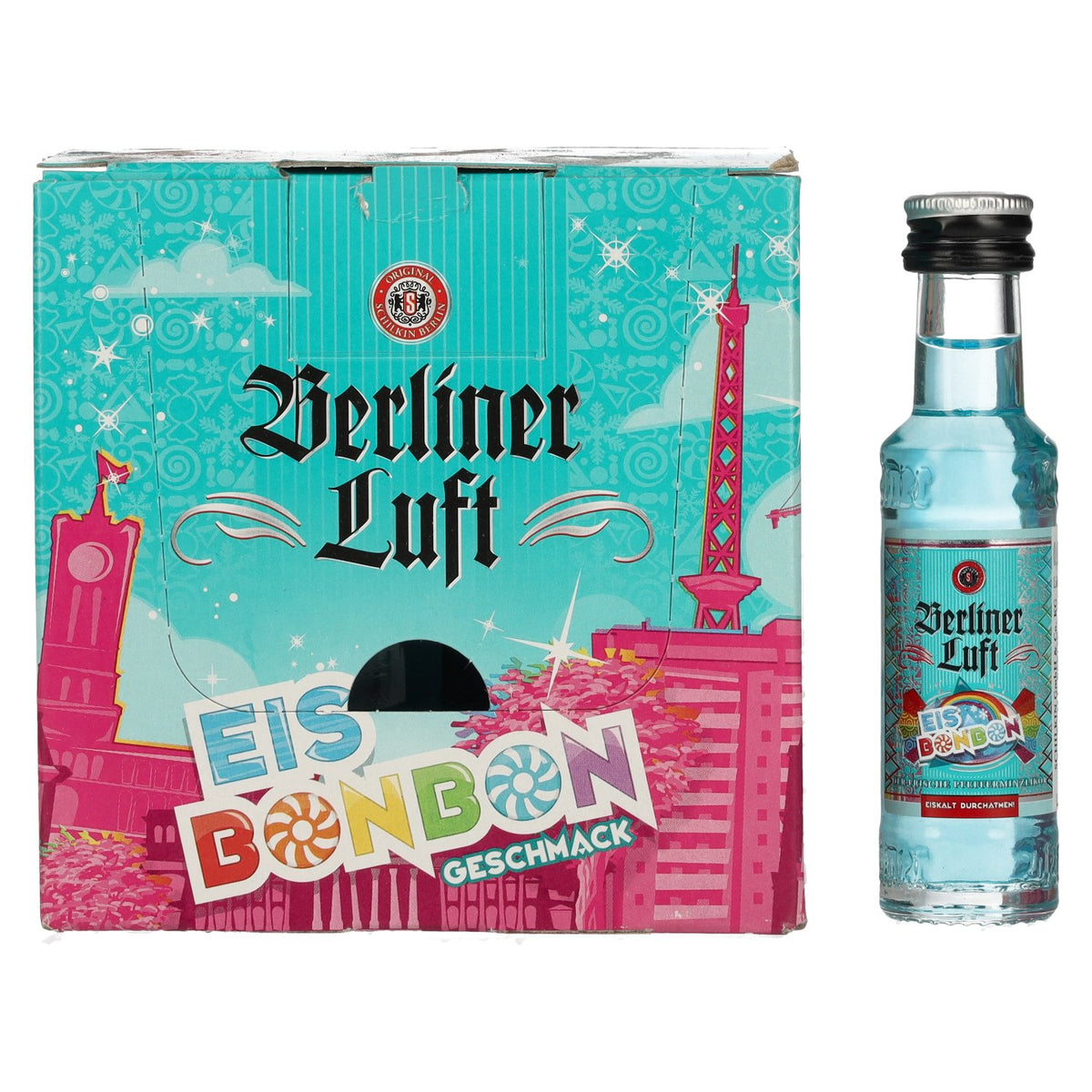 Berliner Luft ICE DROP The Fresh Peppermint Liqueur 18% Vol. 24x0.02l