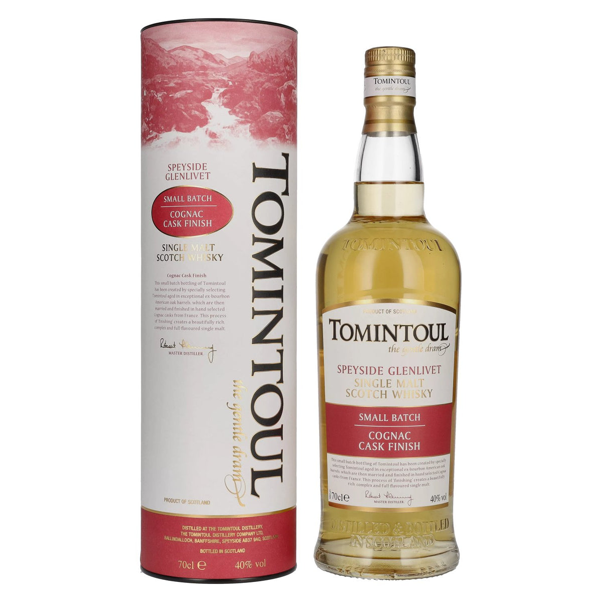 Tomintoul Small Batch Cognac Cask Finish 40% Vol. 0.7l in Gift Box