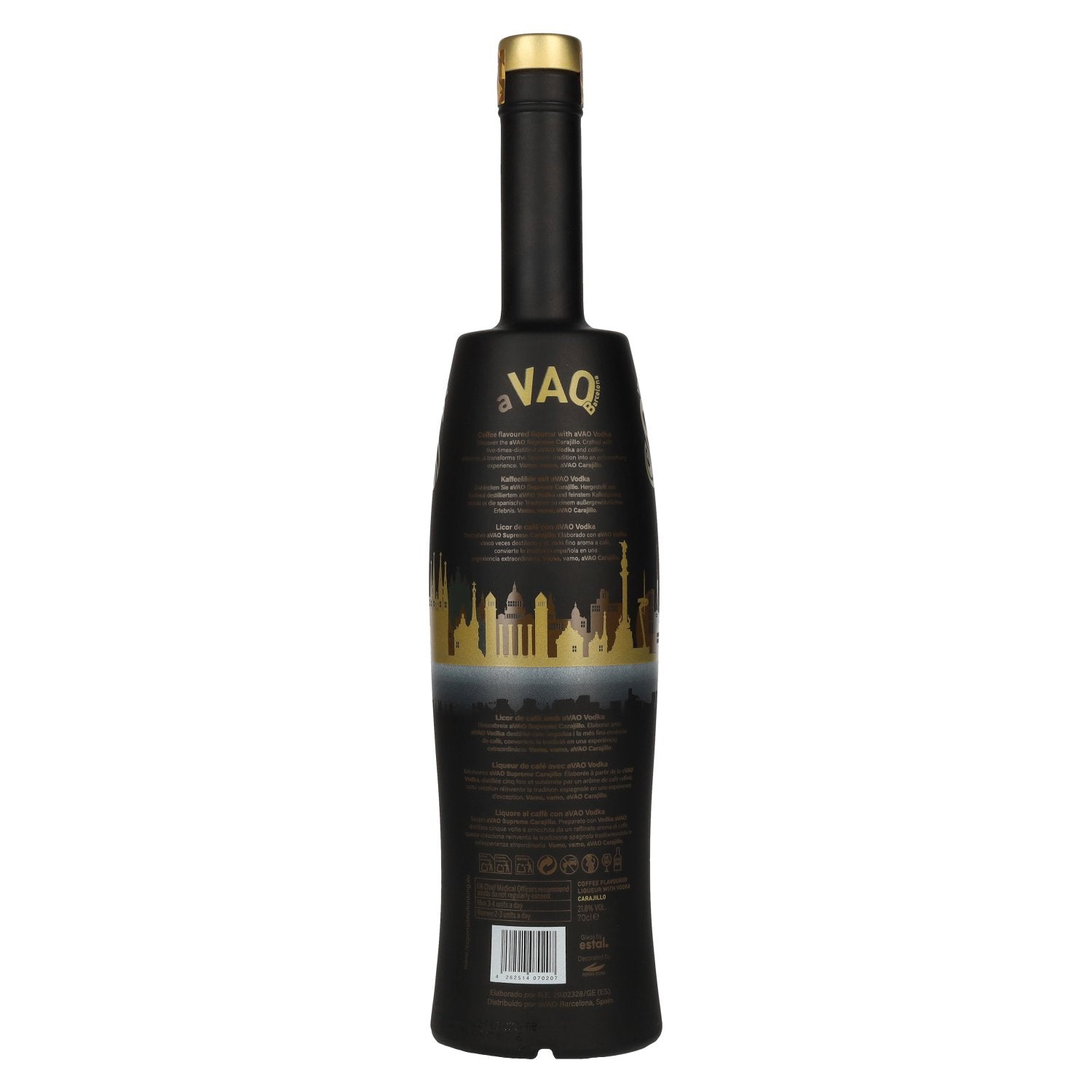 aVAO 1137 Barcelona Supreme Coffee Flavoured Liqueur Carajillo 21,8% Vol. 0,7l