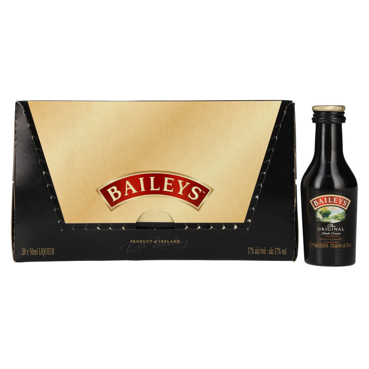Baileys The Original Irish Cream 17% ABV, 20 x 0.05 l PET bottles
