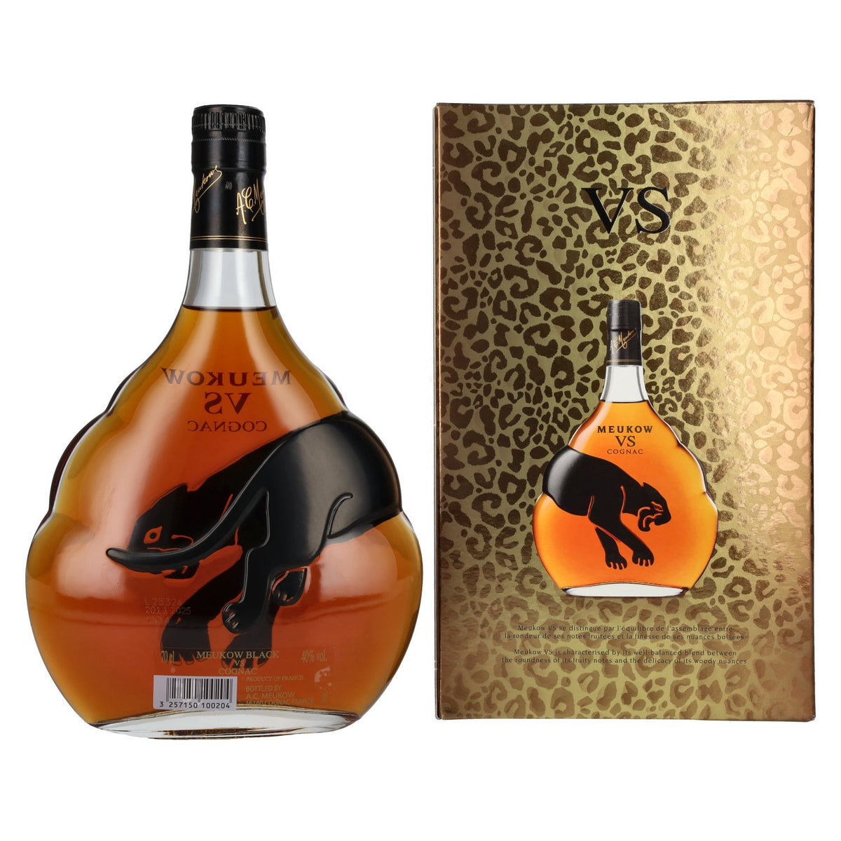 Meukow Cognac 40% vol. 0.7 l in a gift box
