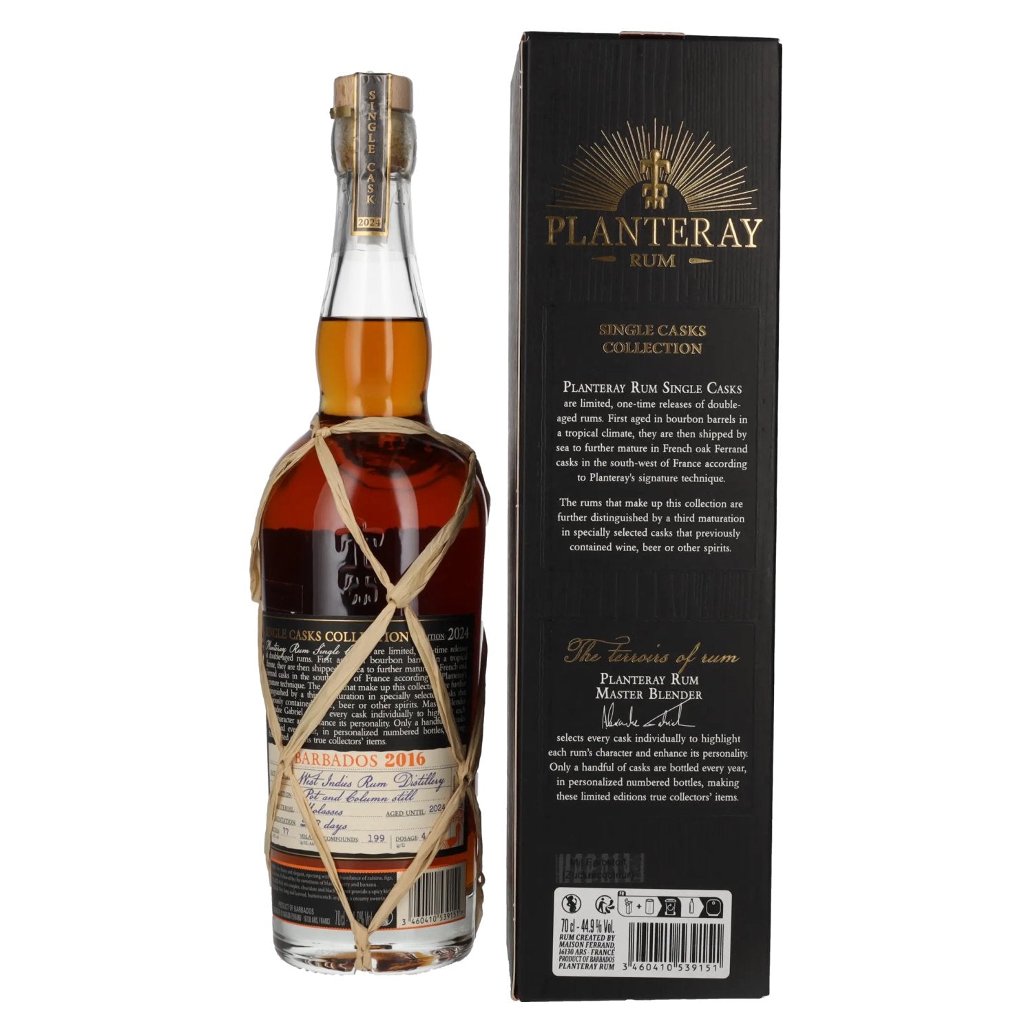 Planteray Rum BARBADOS Amarone Cask Finish 2016 44,9% Vol. 0,7l in Geschenkbox