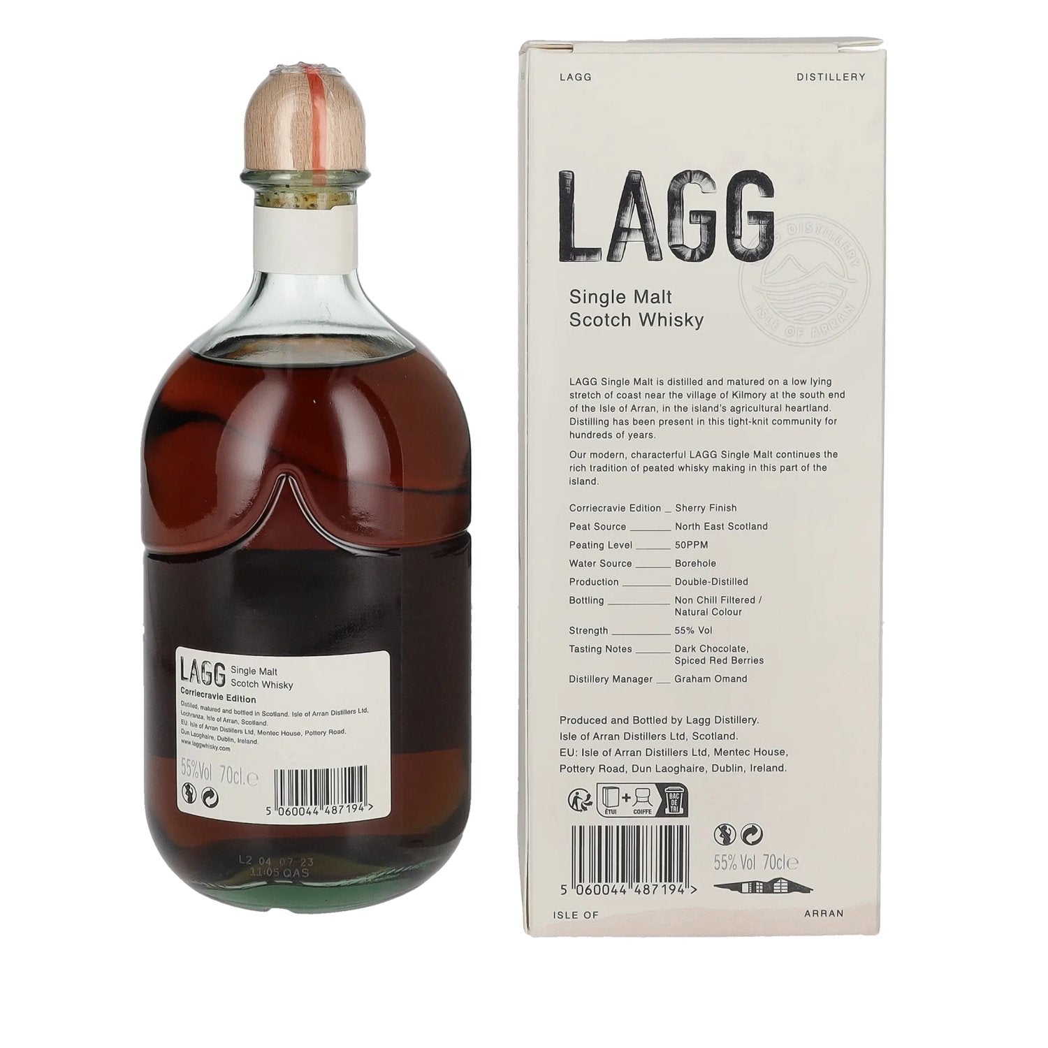 LAGG Single Malt Scotch Whisky Corriecravie Edition 55% Vol. 0.7L in Gift Box