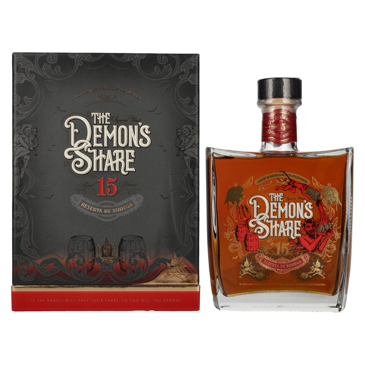 The Demon's Share 15 Years Old Spirit Drink Reserva de Bodega 43% Vol. 0.7L in Gift Box
