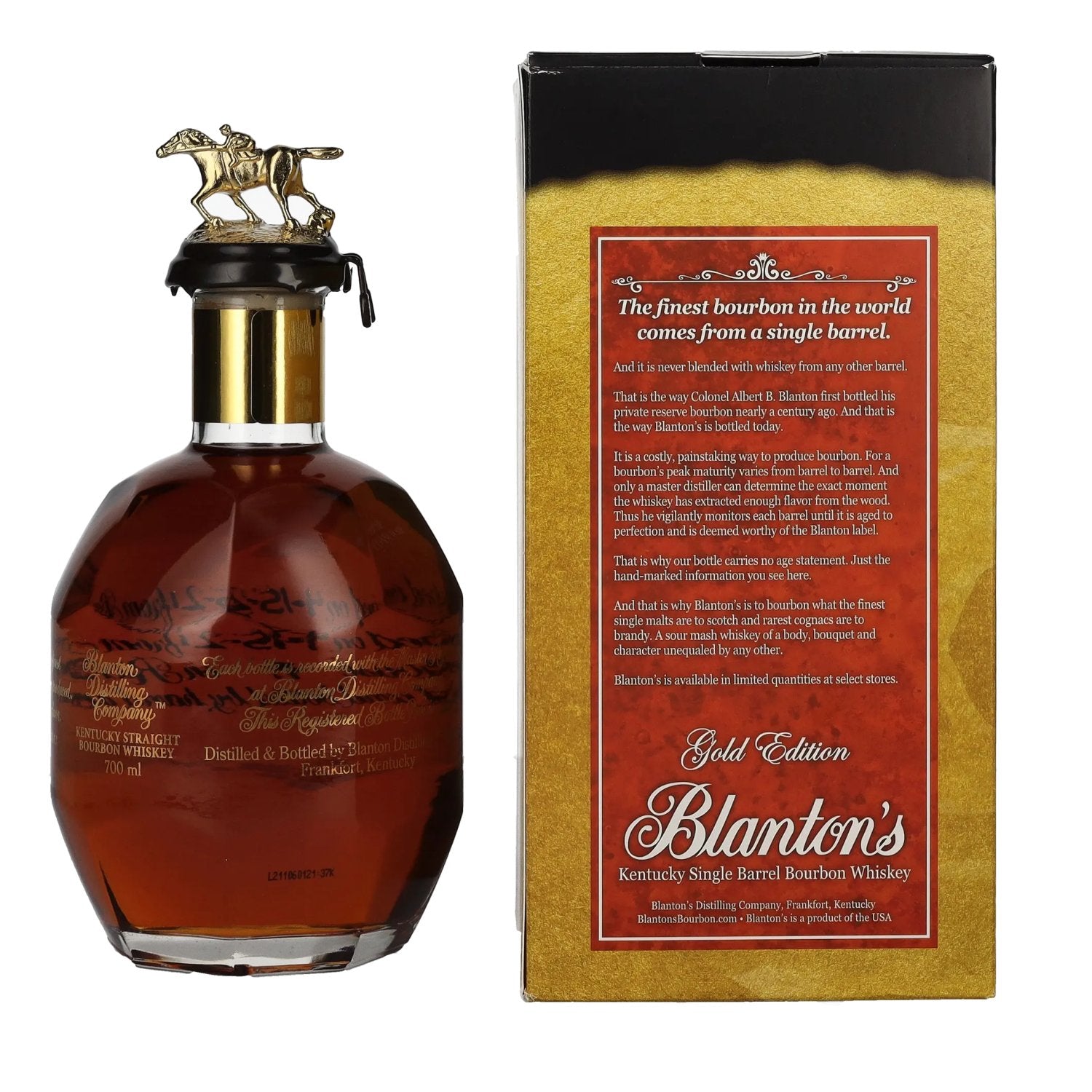 Blanton's GOLD EDITION The Original Single Barrel Bourbon Whiskey 51,5% Vol. 0,7l in Geschenkbox