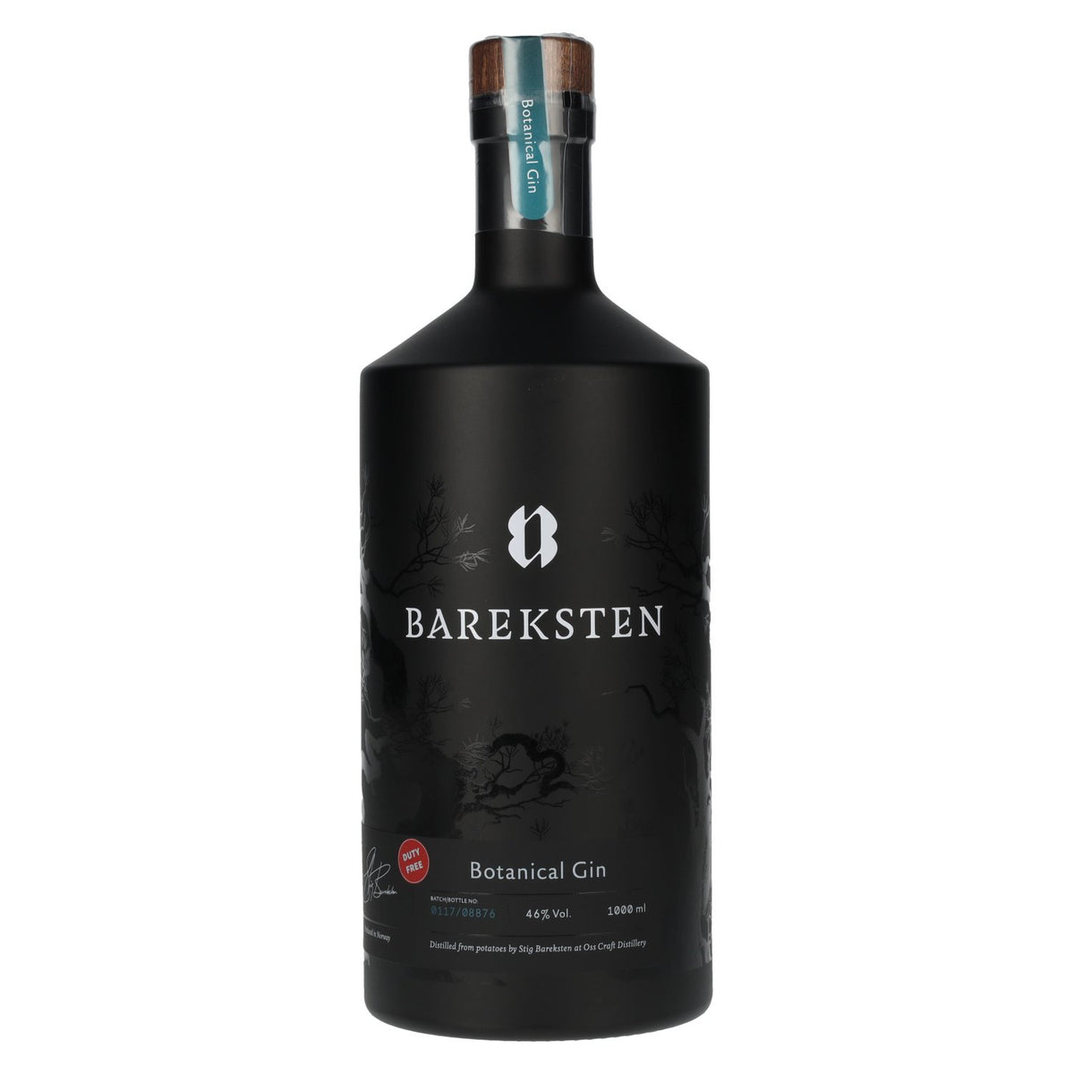 Bareksten Botanical Gin 46% ABV 1 litre