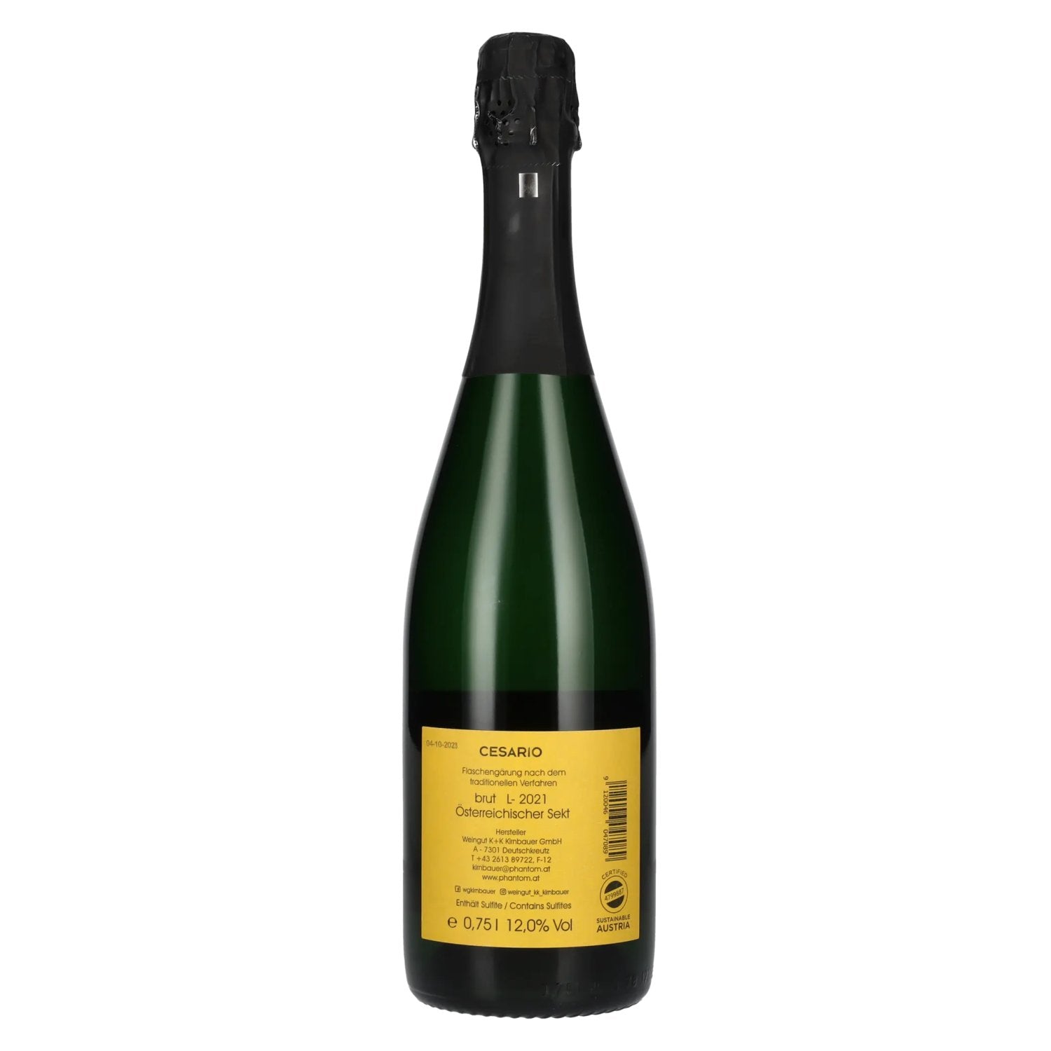 K+K Kirnbauer CESARIO Brut 12% Vol. 0,75l