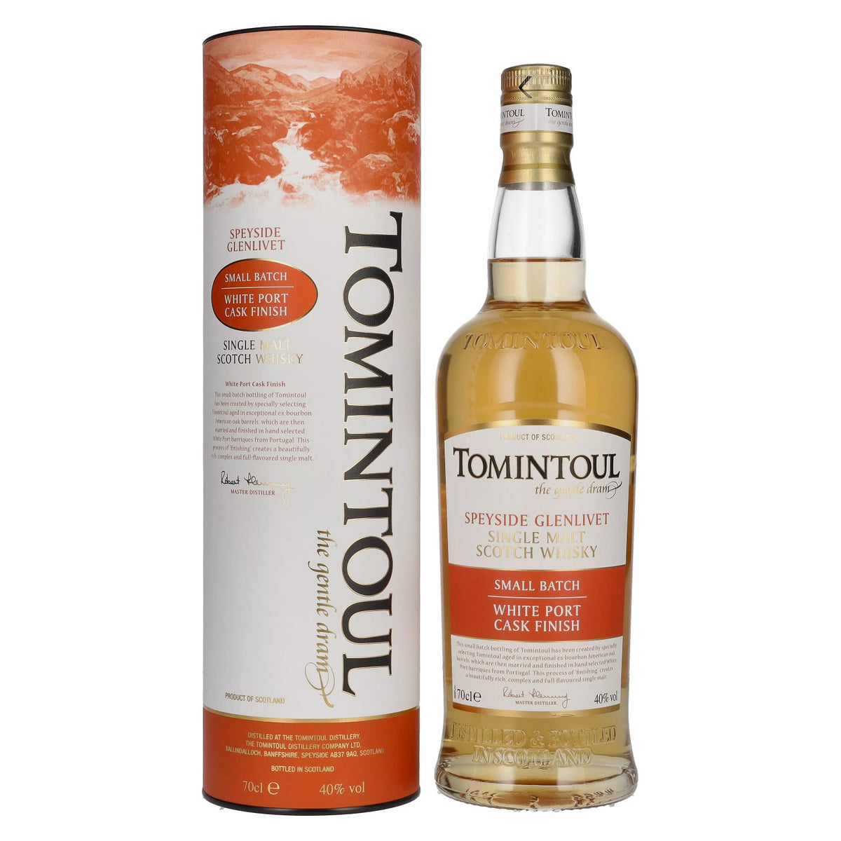 Tomintoul Small Batch White Port Cask Finish 40% Vol. 0,7l in Geschenkbox