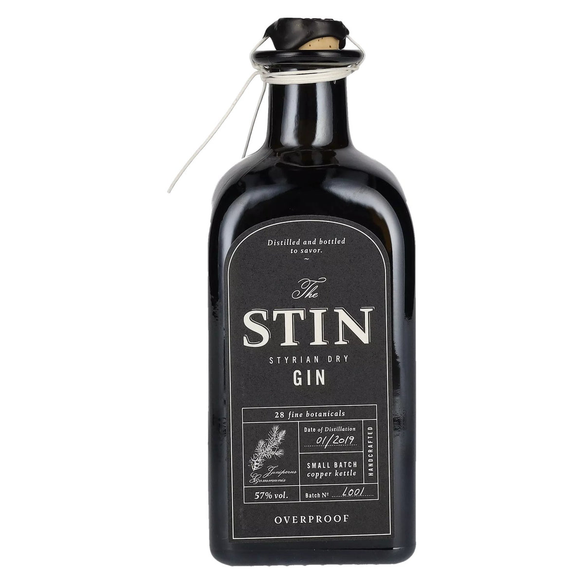 The STIN Styrian Dry Gin OVERPROOF 57% Vol. 0.5l