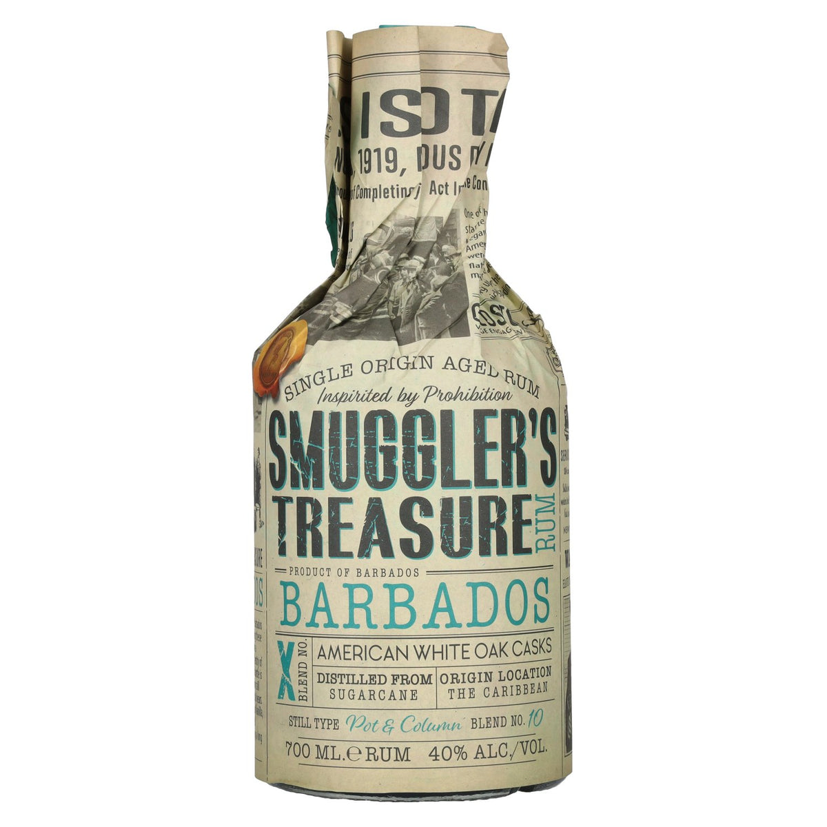 Smuggler's Treasure BARBADOS Single Origin Aged Rum 40% Vol. 0.7l