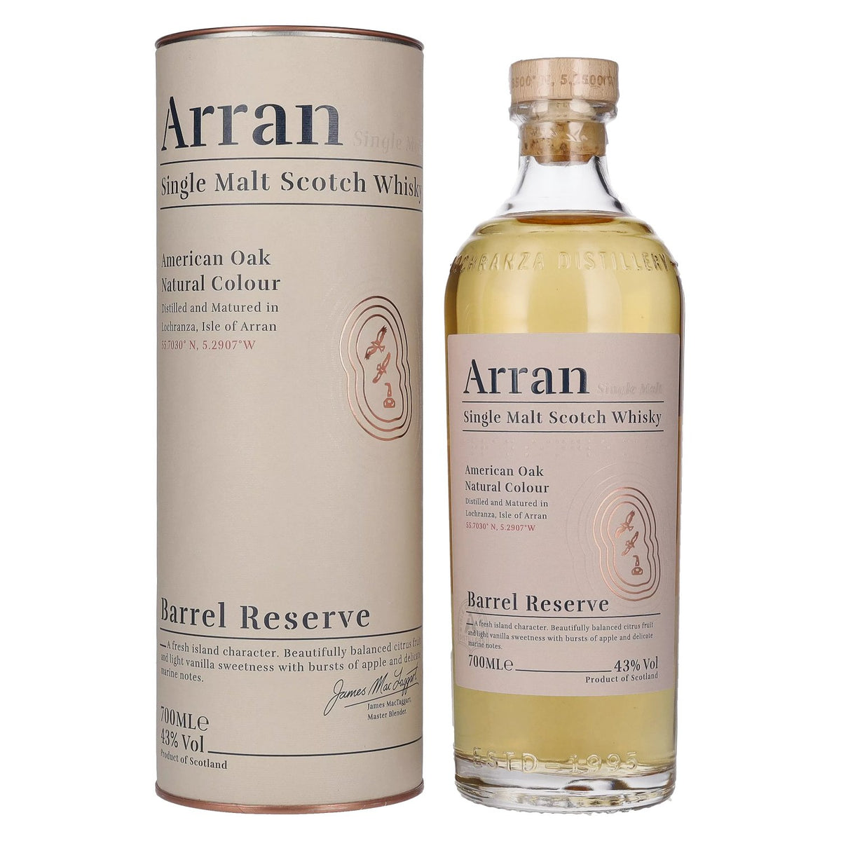 Arran Single Malt American Oak BARREL RESERVE 43% Vol. 0.7l in Gift Box