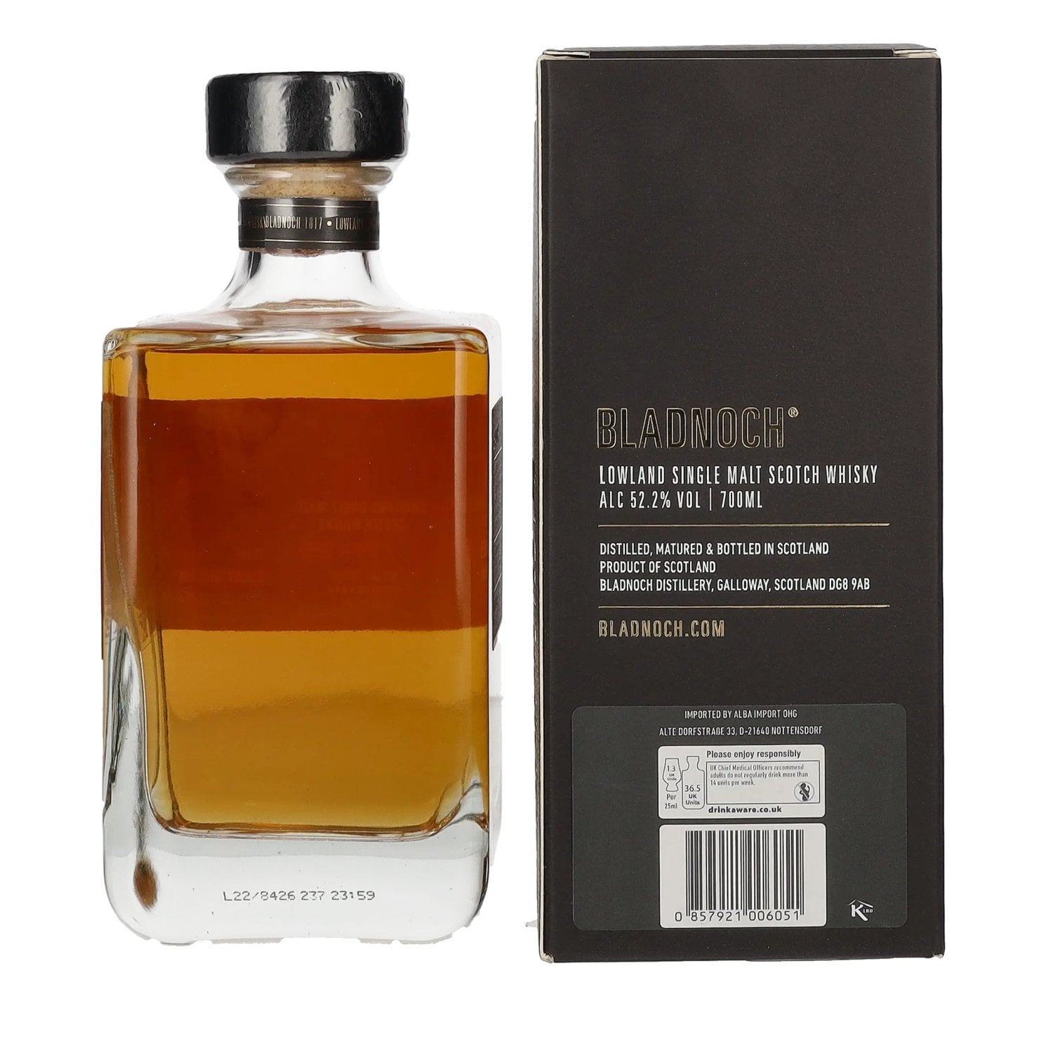 Bladnoch LIORA Lowland Single Malt Scotch Whisky 52,2% Vol. 0,7l in Geschenkbox