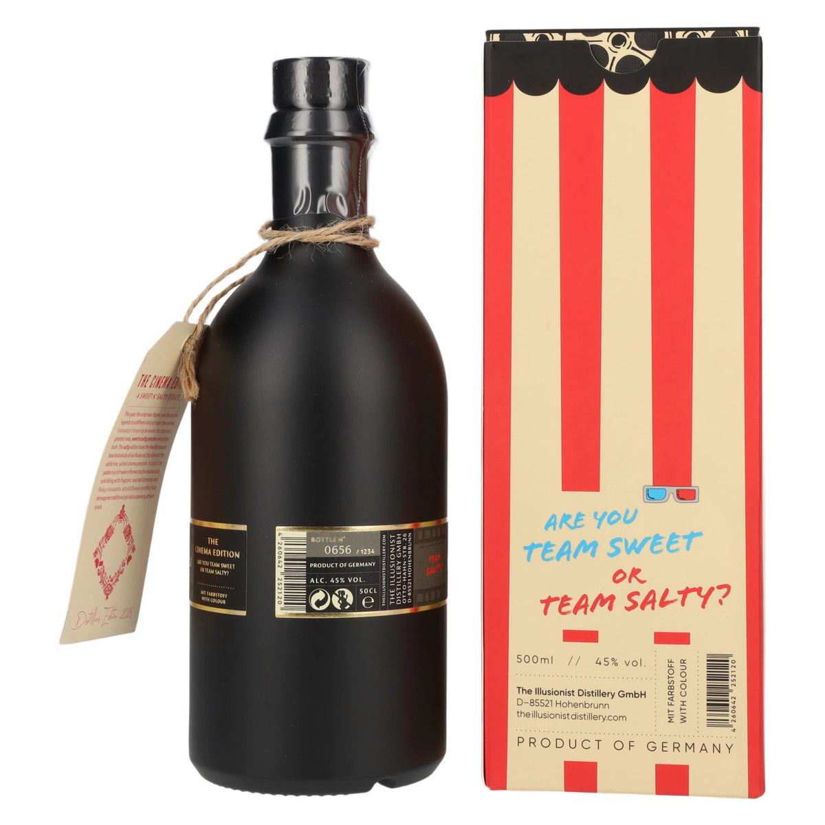The Illusionist Dry Gin Distiller's The Cinema Edition SALTY 2026 45% vol. 0.5 l in a gift box with 3D glasses