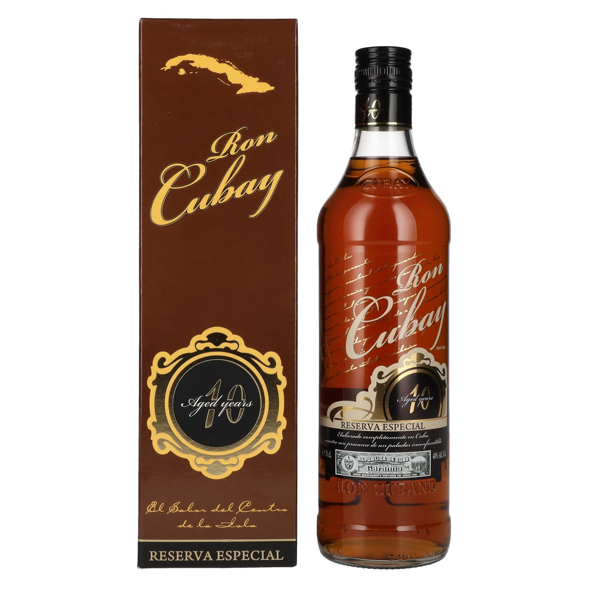 Ron Cubay 10 Years Old RESERVA ESPECIAL 40% Vol. 0.7l in Gift Box