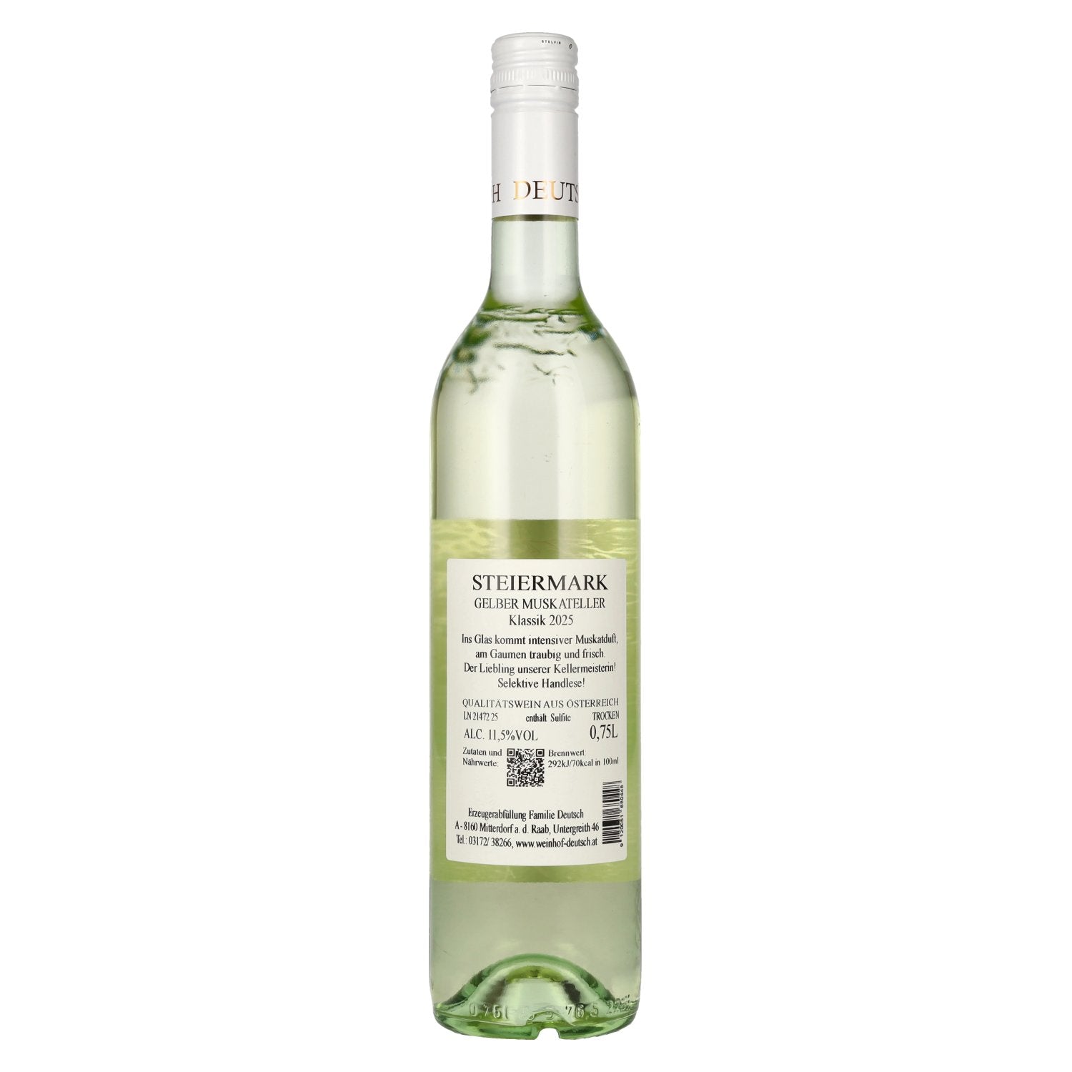 Deutsch Gelber Muskateller Klassik Steiermark 2025 11,5% Vol. 0,75l