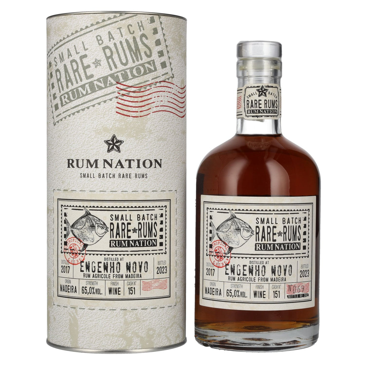 Rum Nation Rare Rum ENGENHO NOVO 2017/2023 65% Vol. 0.7l in Gift Box