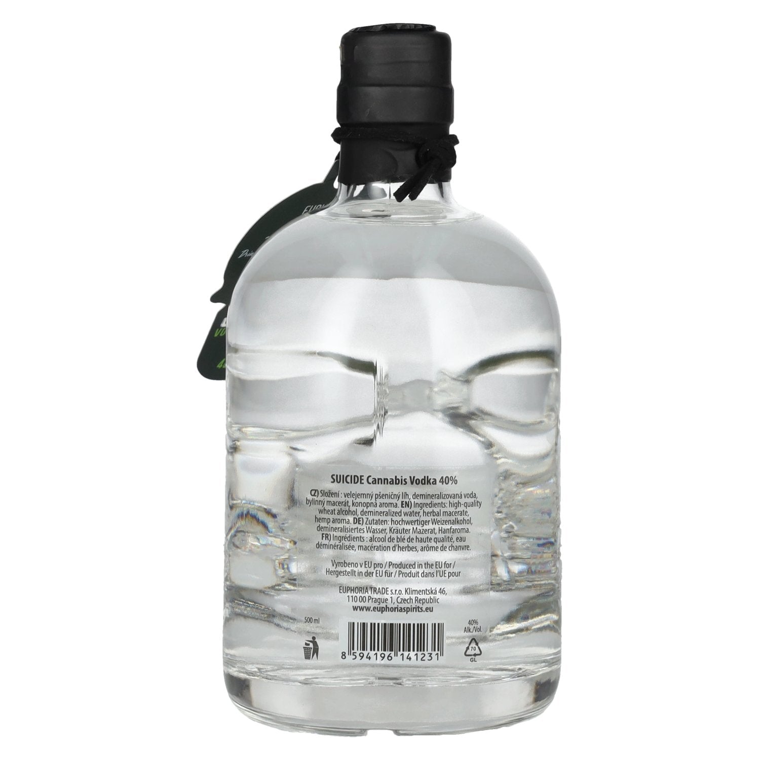 EUPHORIA Suicide Cannabis Vodka 40% Vol. 0,5l