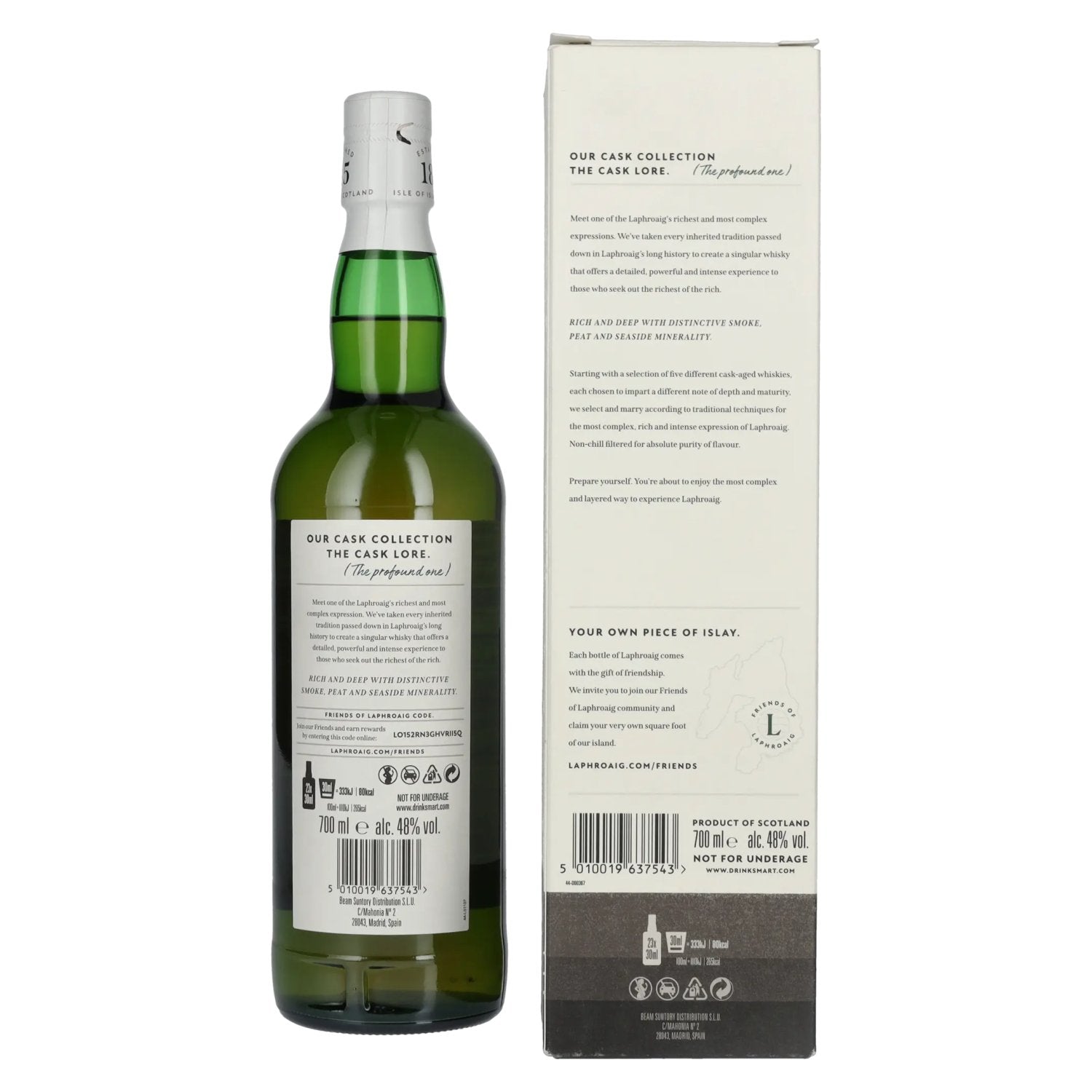 Laphroaig LORE Islay Single Malt 48% Vol. 0,7l in Geschenkbox