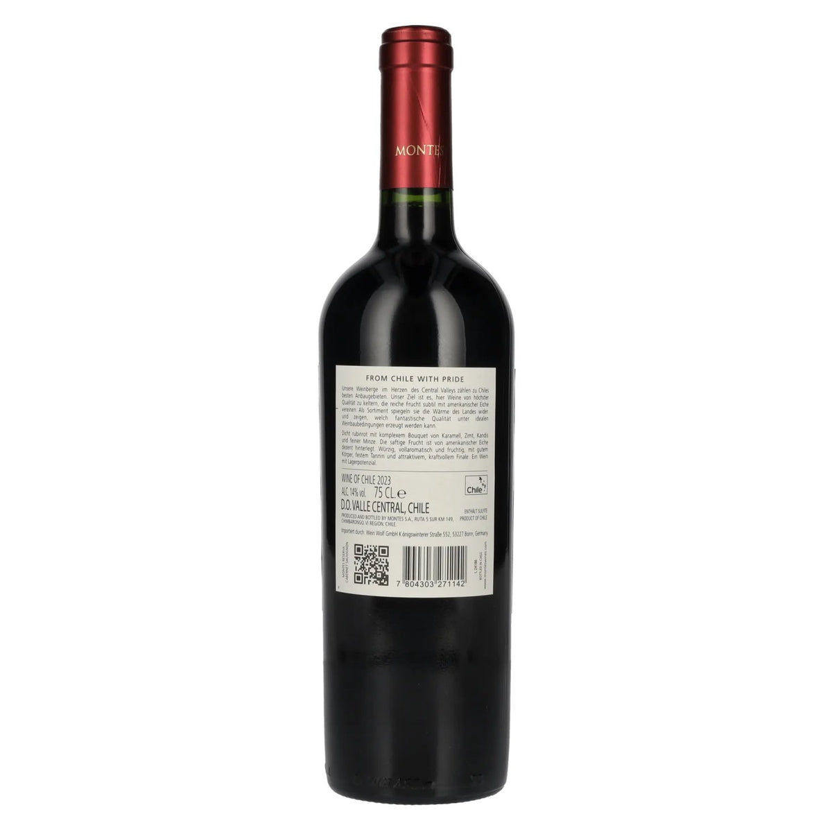 Montes CABERNET SAUVIGNON Reserva 2023 14% Vol. 0.75l