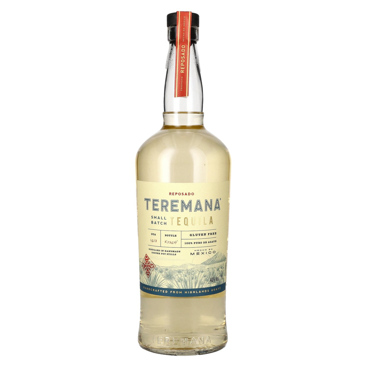 Teremana Tequila Reposado 100% Puro de Agave Small Batch 40% vol. 1 litre