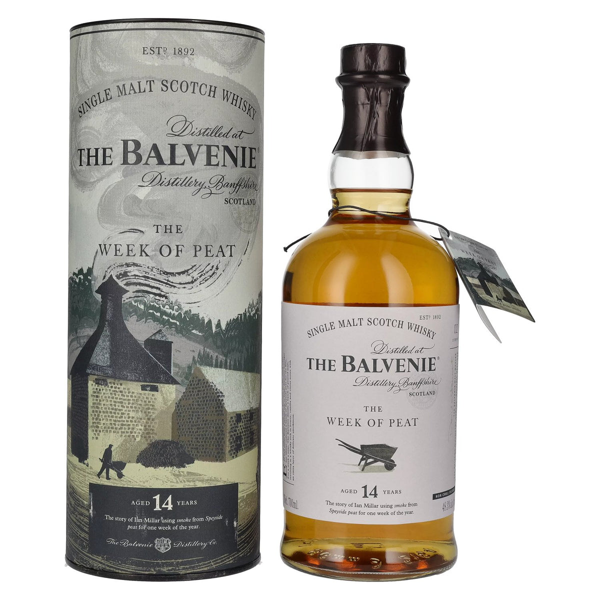 The Balvenie 14 Years Old The WEEK OF PEAT 48.3% Vol. 0.7L in Gift Box