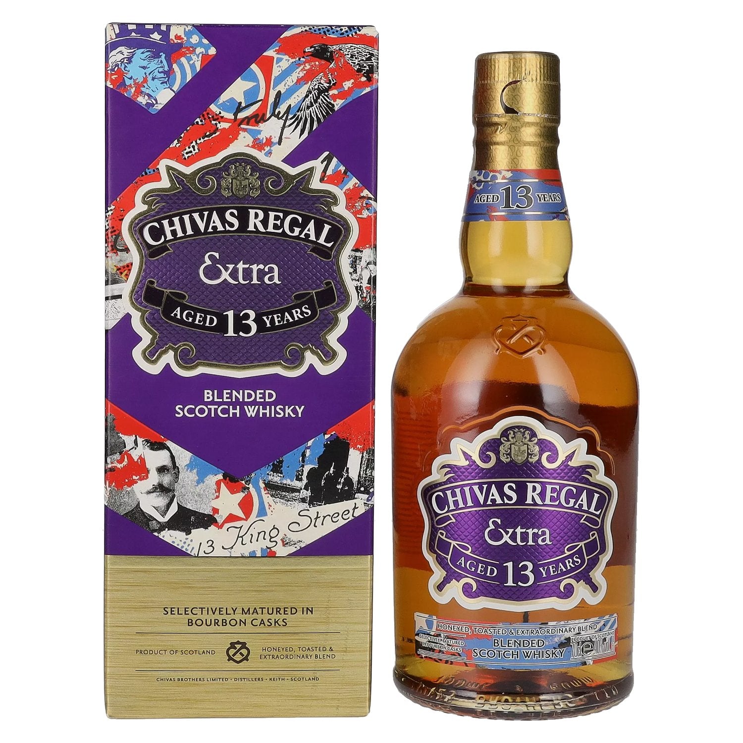 Chivas Regal EXTRA 13 Years Old BOURBON CASK Finish 40% Vol. 0,7l in Geschenkbox