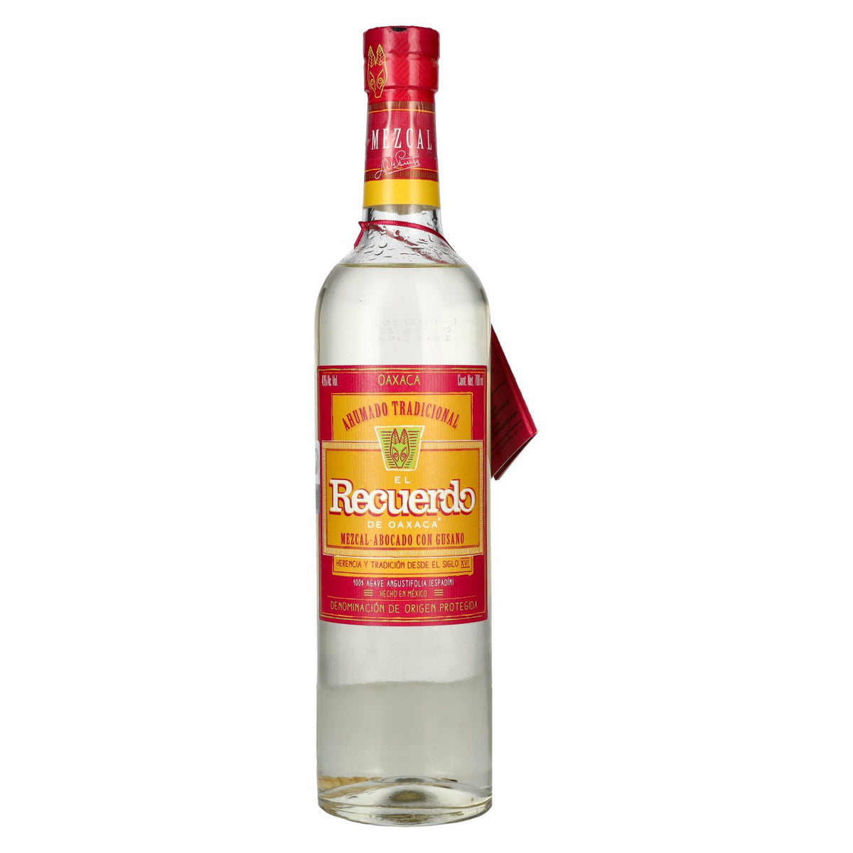 El Recuerdo de Oaxaca Mezcal Abocado mit WURM 40% Vol. 0,7l