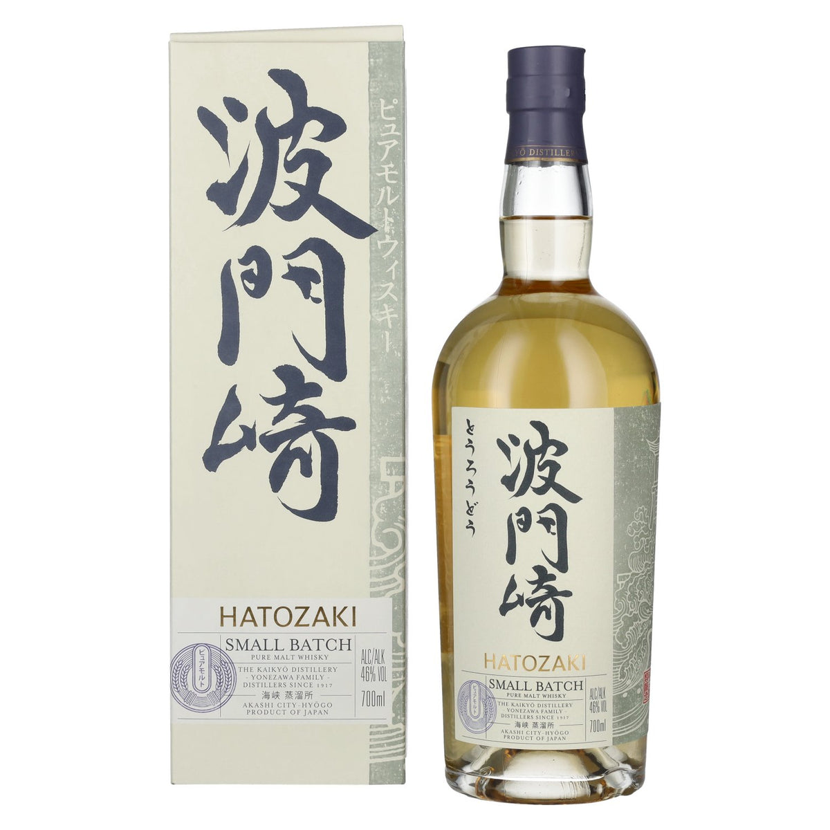 Hatozaki PURE MALT Small Batch Japanese Whisky 46% Vol. 0.7l in Gift Box