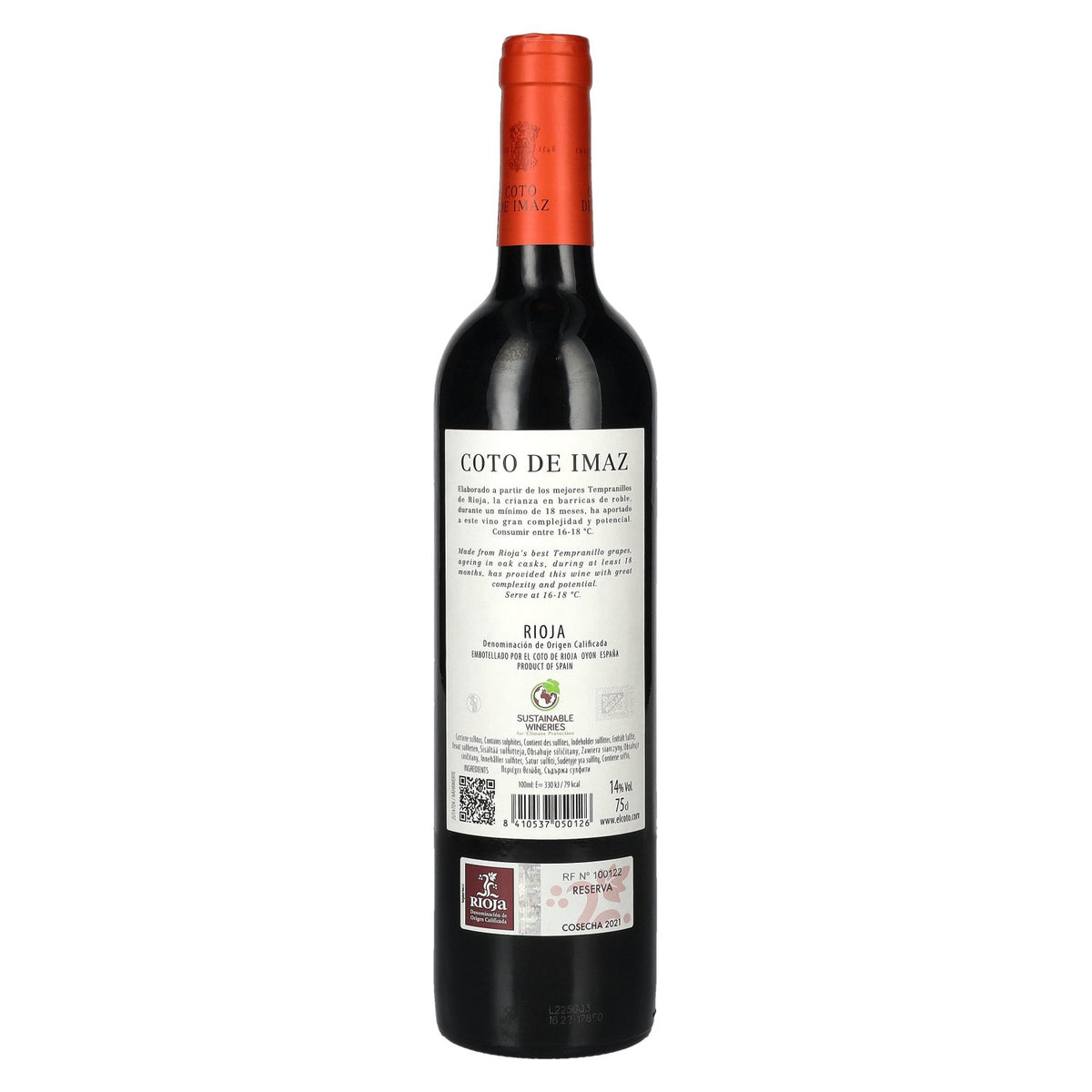Coto De Imaz Rioja Reserva 2021 14% Vol. 0.75l